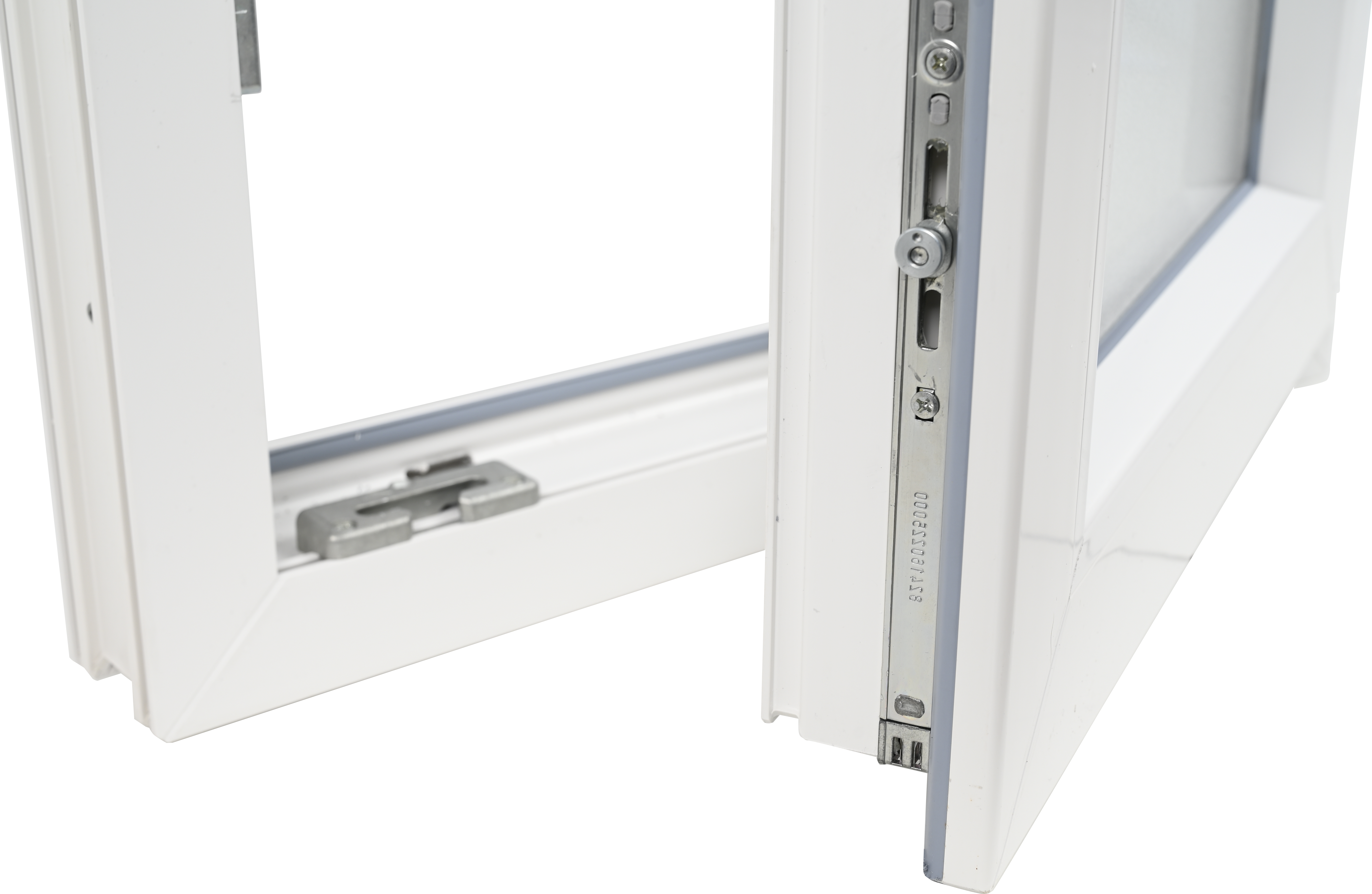 Balconera PVC ISOXA blanca oscilobatiente derecha 85X210 cm - 9