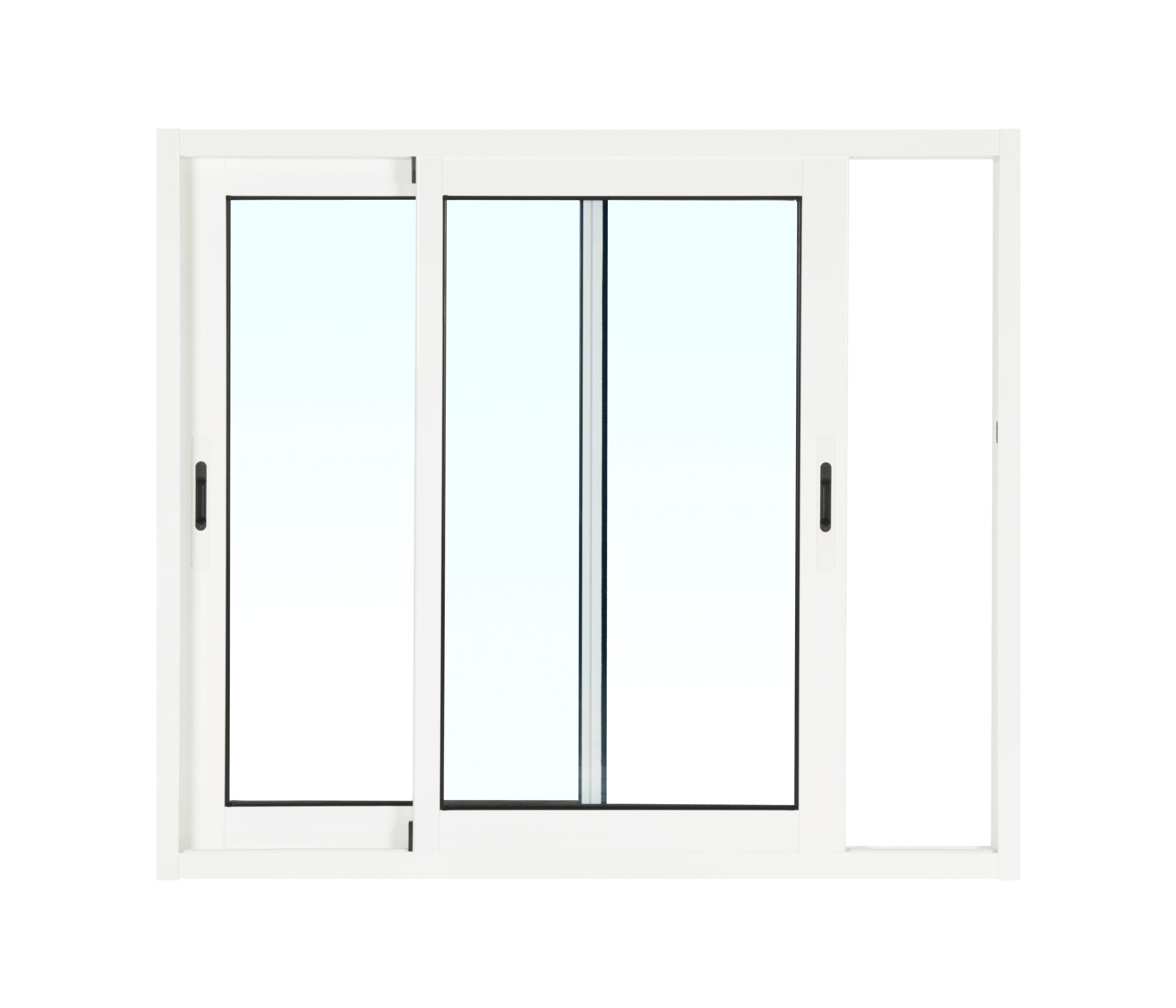 Ventana aluminio ISOXA blanca corredera de 80x60cm - 3