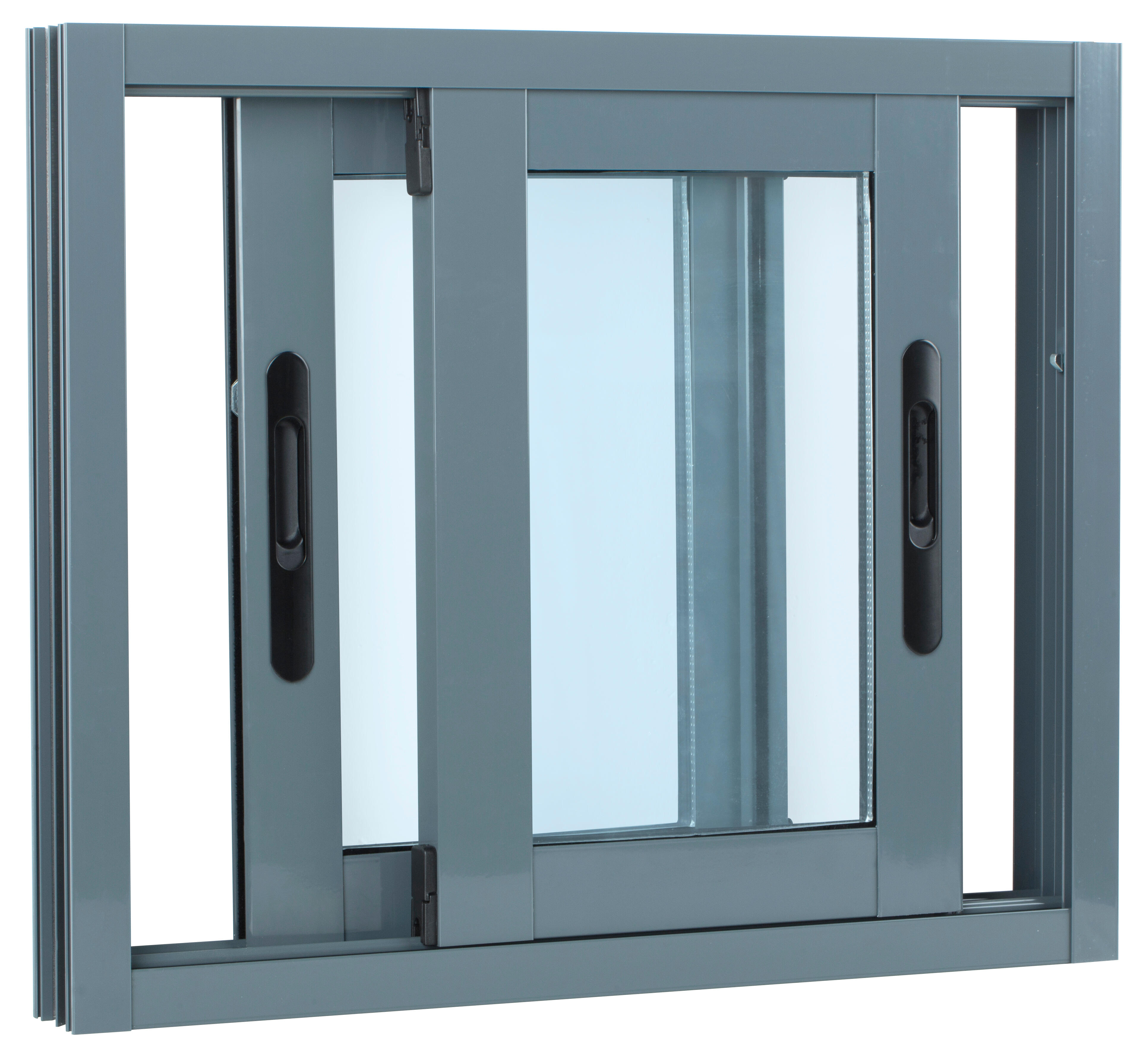 Ventana aluminio ISOXA gris corredera de 60x50cm - 2