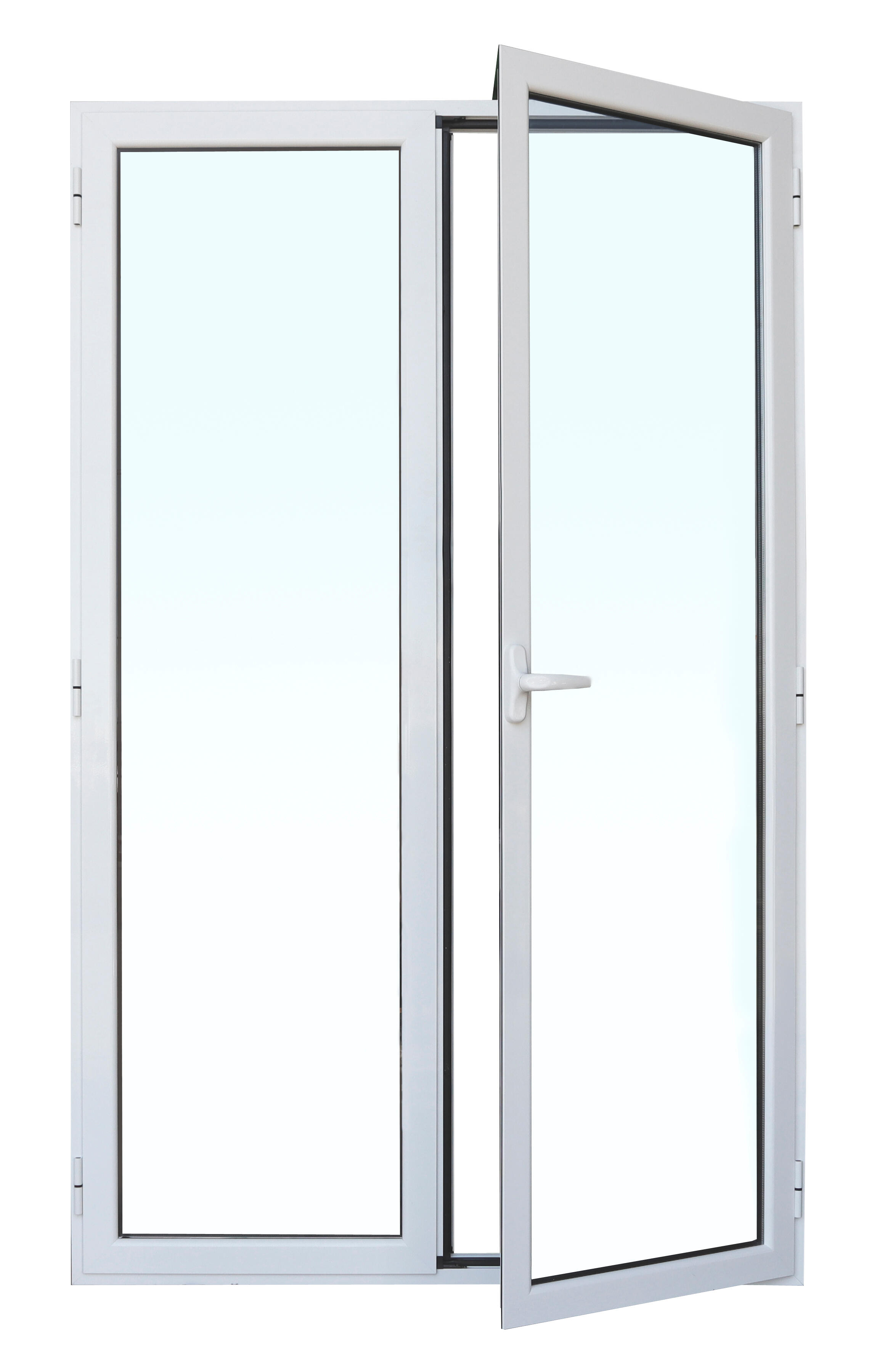 Balconera aluminio ISOXA blanca practicable 130x210cm - 5