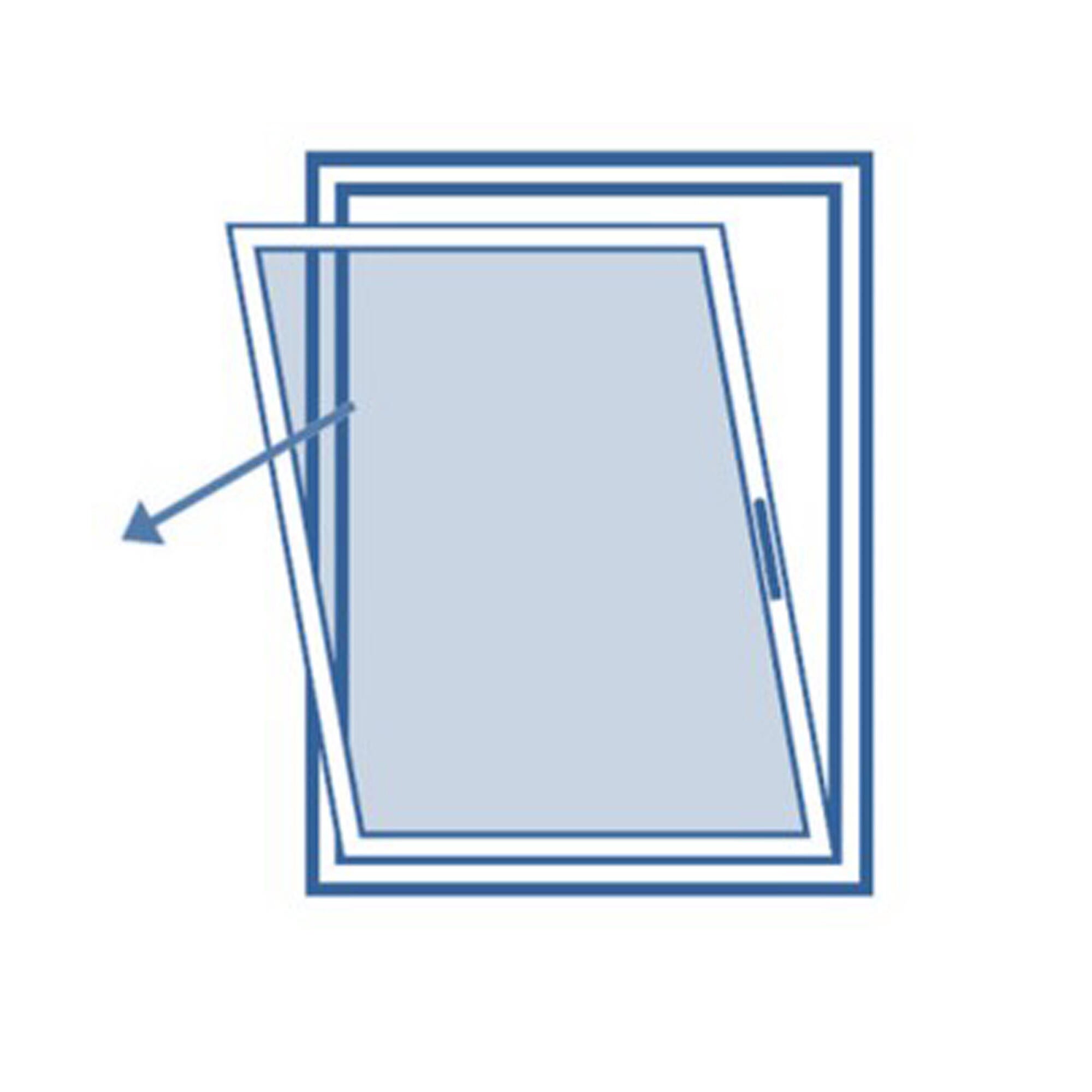 Ventana aluminio ISOXA oscilobatiente izquierda 60x70cm - 2
