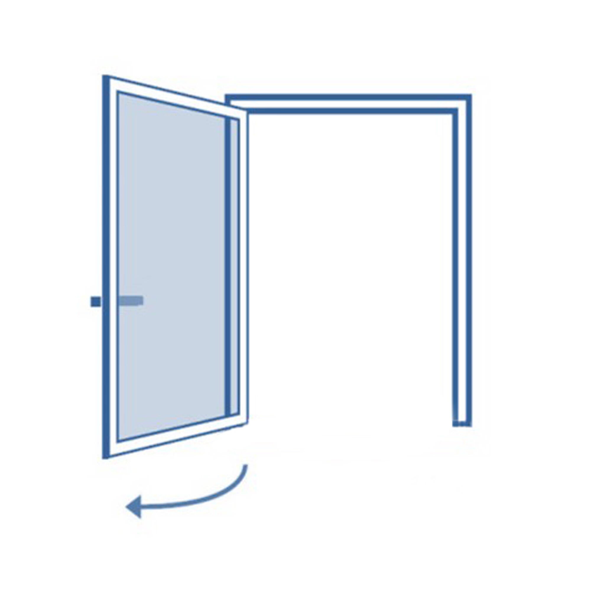 Puerta aluminio ISOXA practicable de 80x210cm - 4