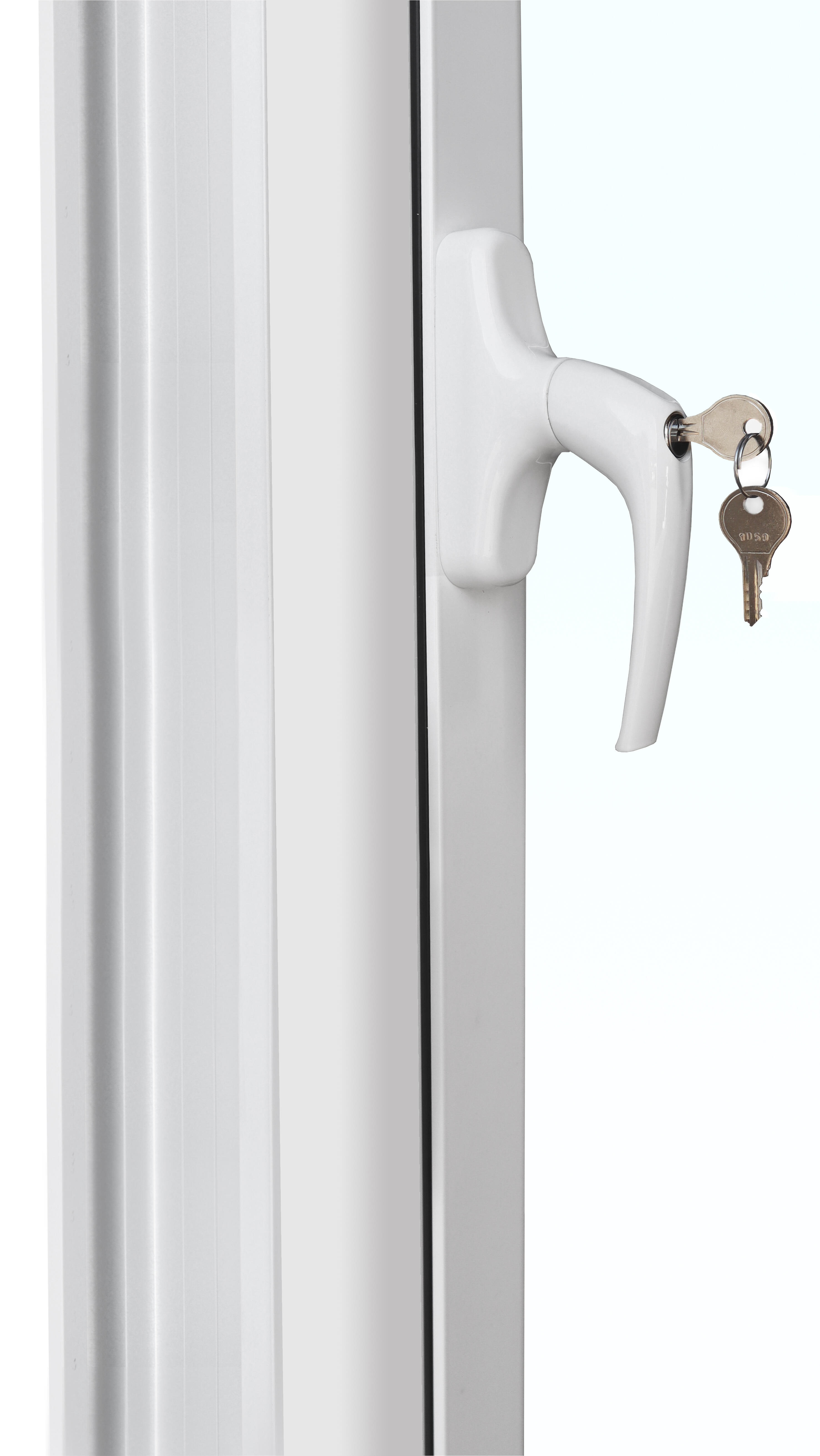 Janela de alumínio abatível Isoxa 210x80 cm direita branco (com fechadura) - 6