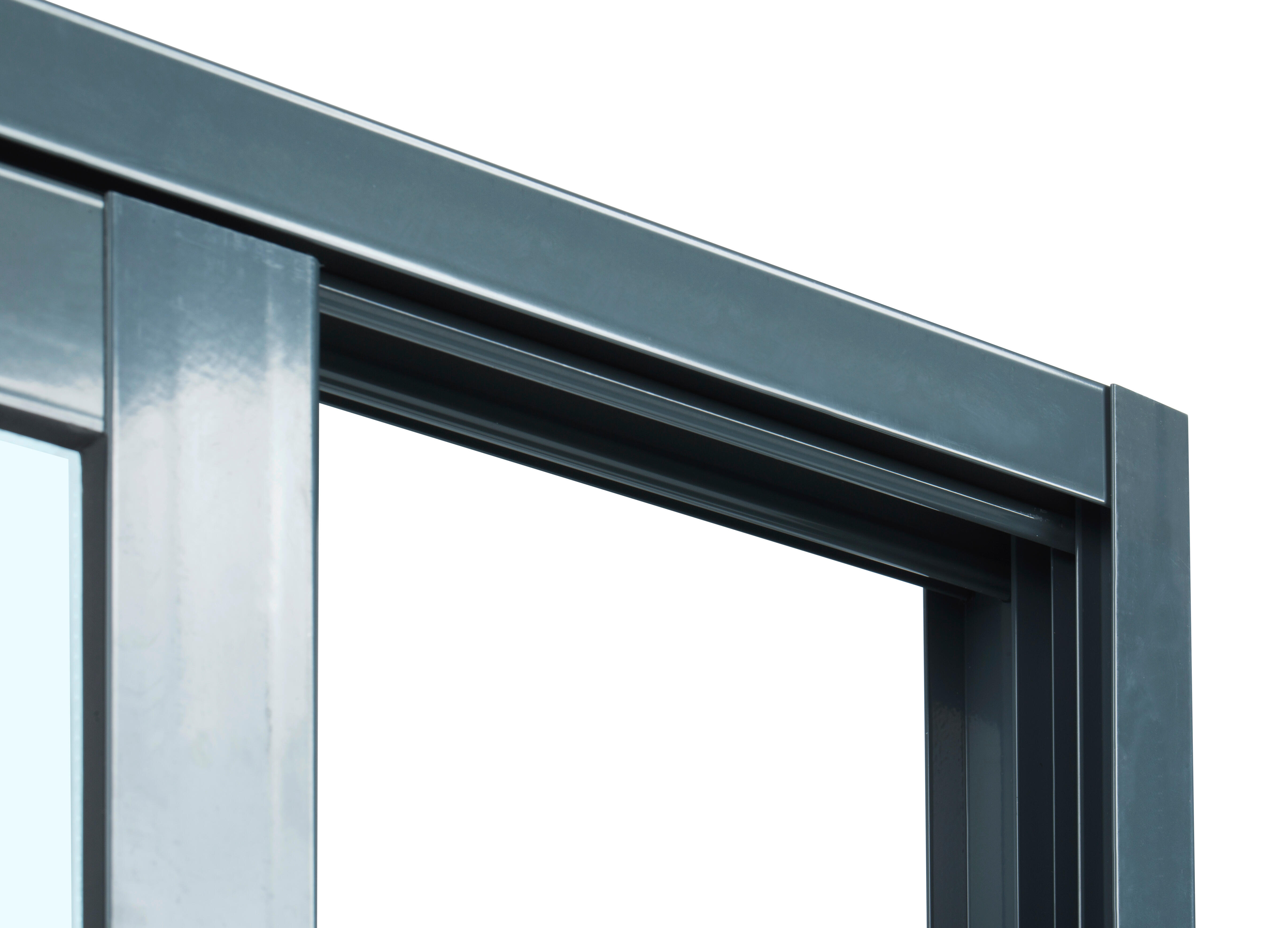 Balconera aluminio ISOXA gris corredera de 130x210cm - 6