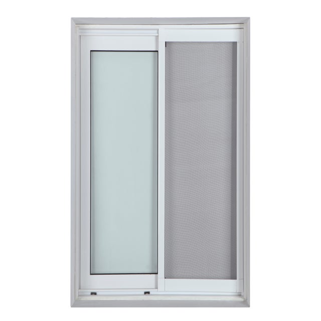 Mosquitera corredera 70x220cm aluminio recortable blanco para puerta tela fibra de vidrio
