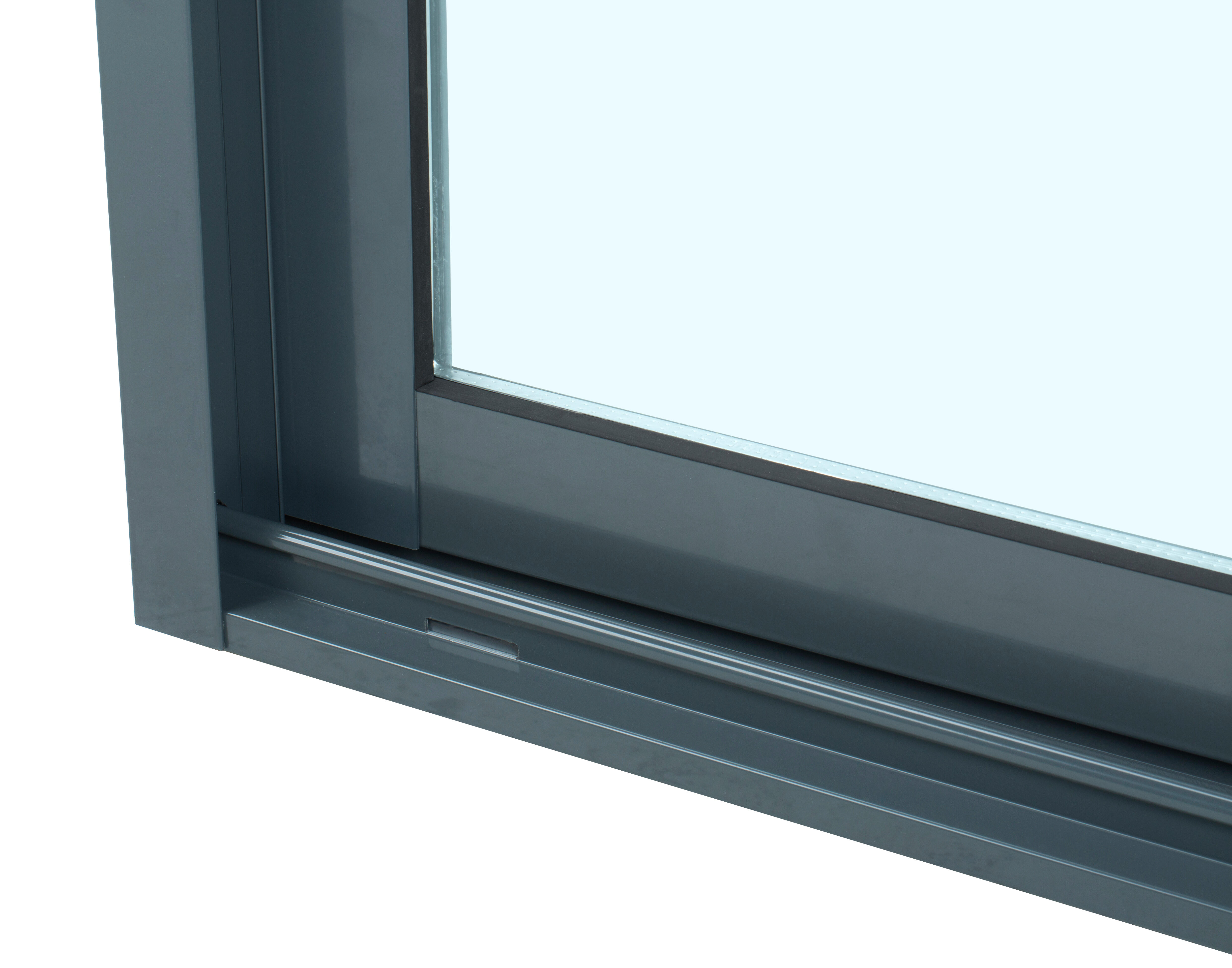 Balconera aluminio ISOXA gris corredera de 130x210cm - 5