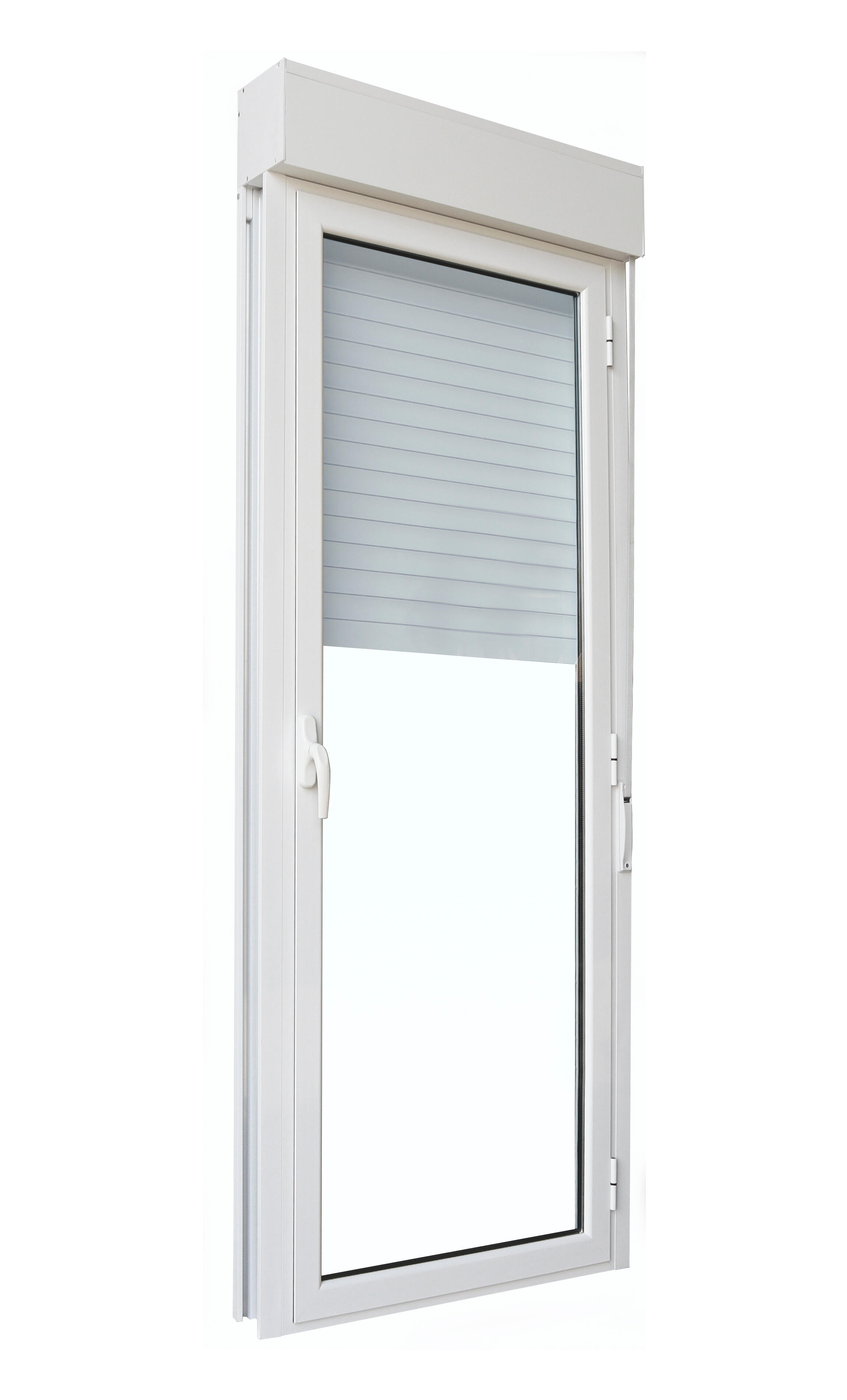 Balconera aluminio ISOXA practicable con persiana derecha de 90x229cm - 3