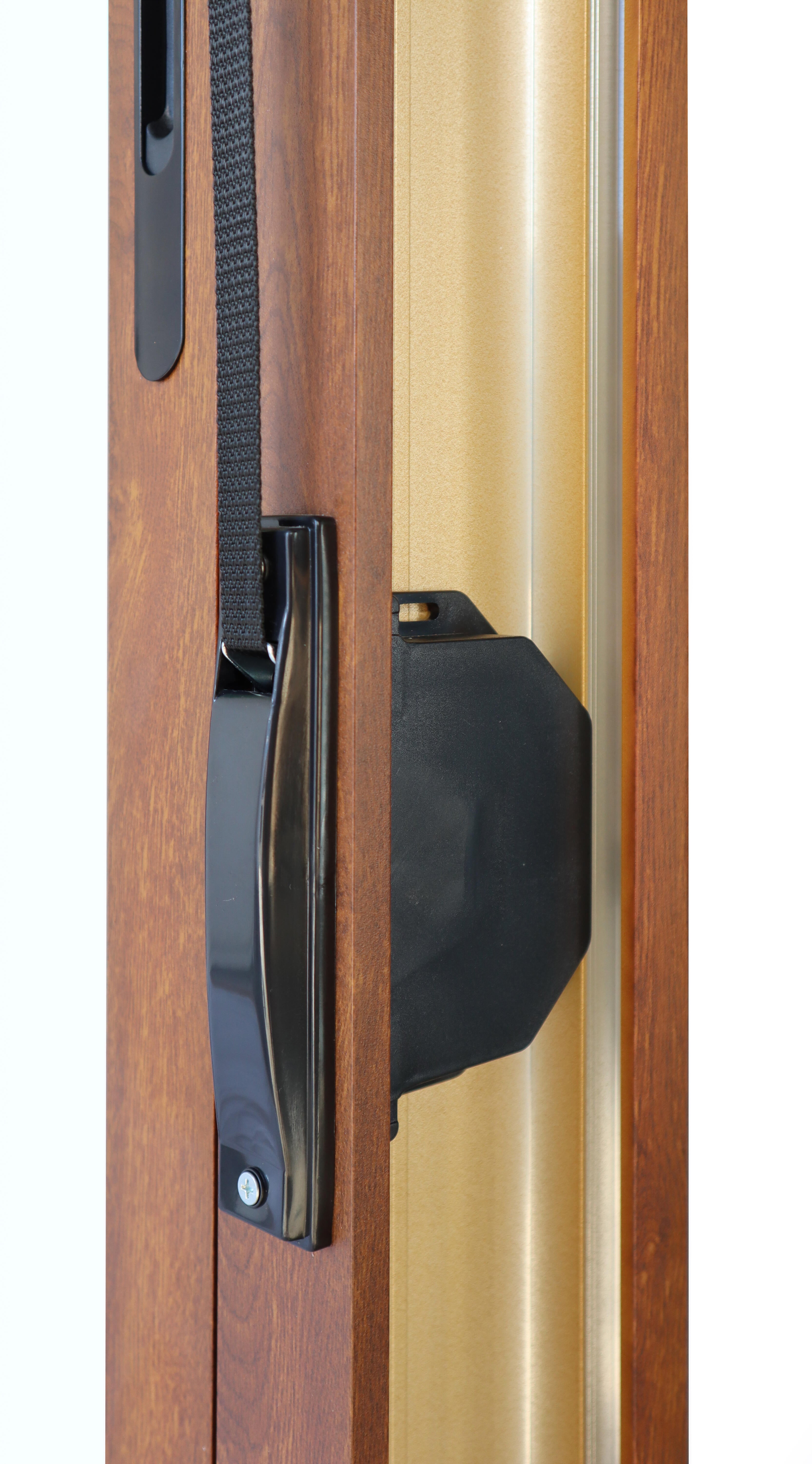 Ventana aluminio ISOXA roble corredera con persiana de 100x115cm - 7