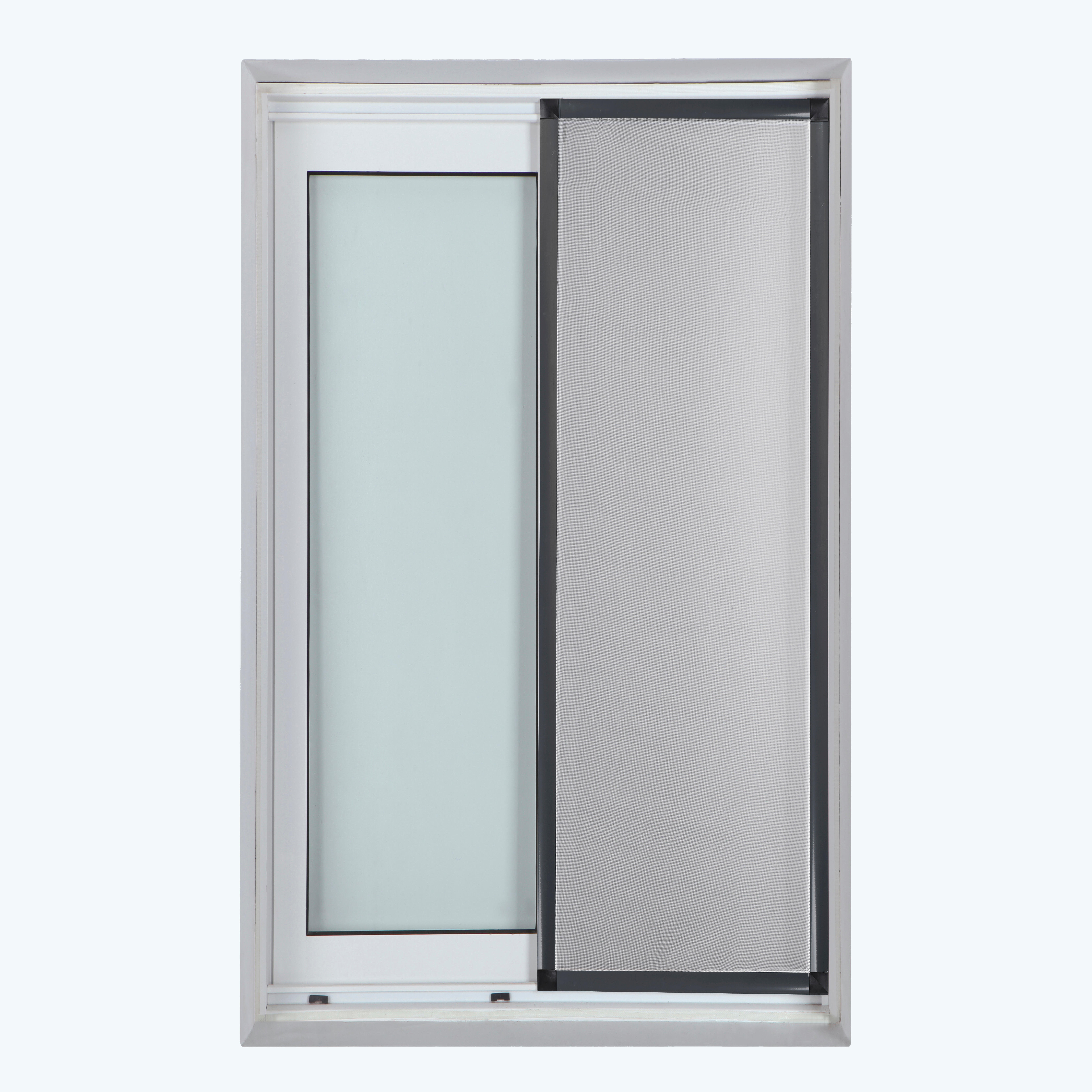 Mosquitera corredera 100x220cm aluminio recortable gris para puerta tela fibra de vidrio - 4