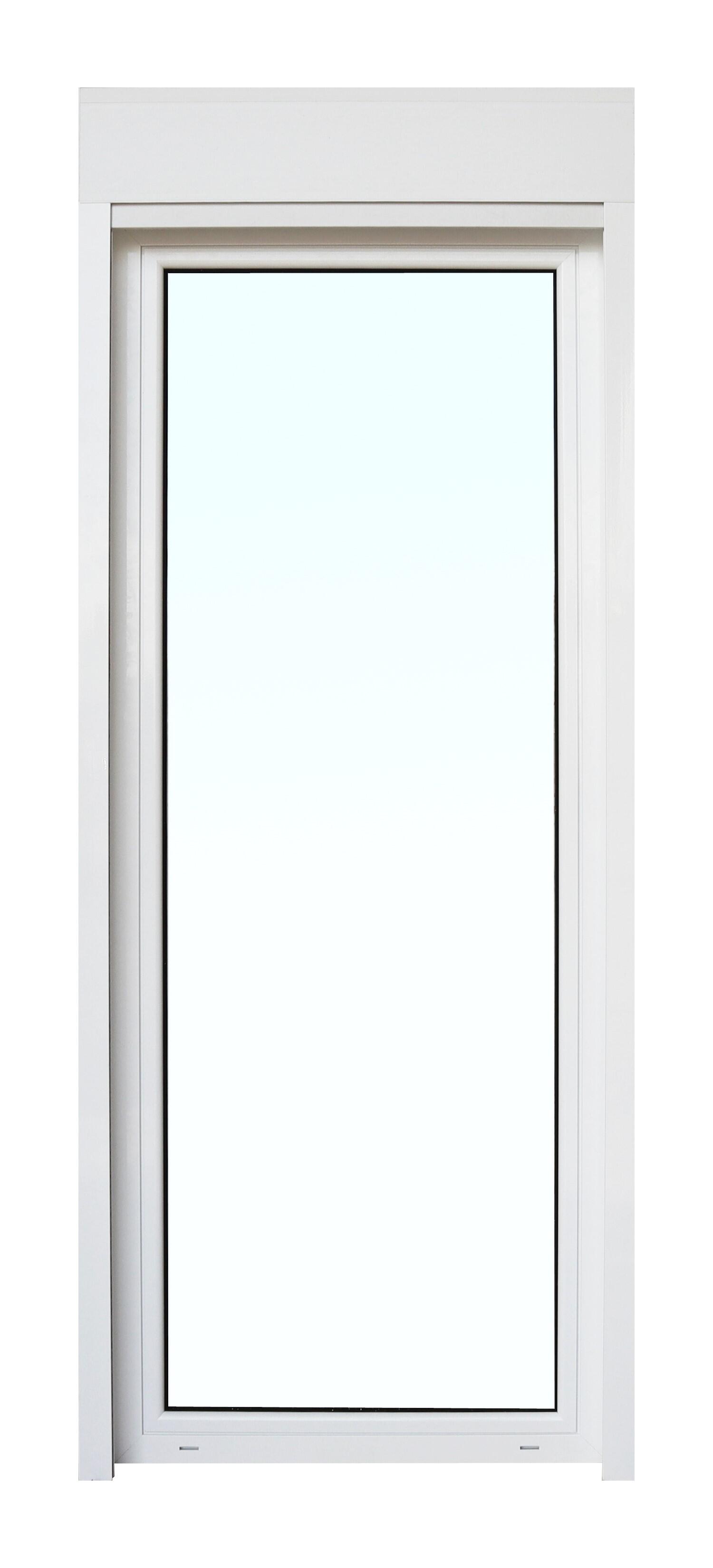 Balconera aluminio ISOXA practicable con persiana izquierda de 90x229cm - 3