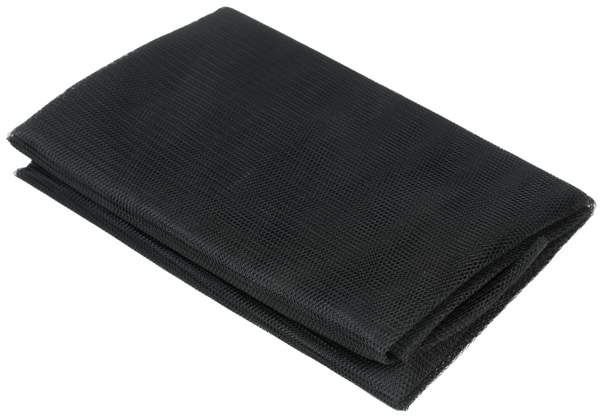 Tela de mosquitera fija negra para ventana techo con velcro adhesivo 150x180cm