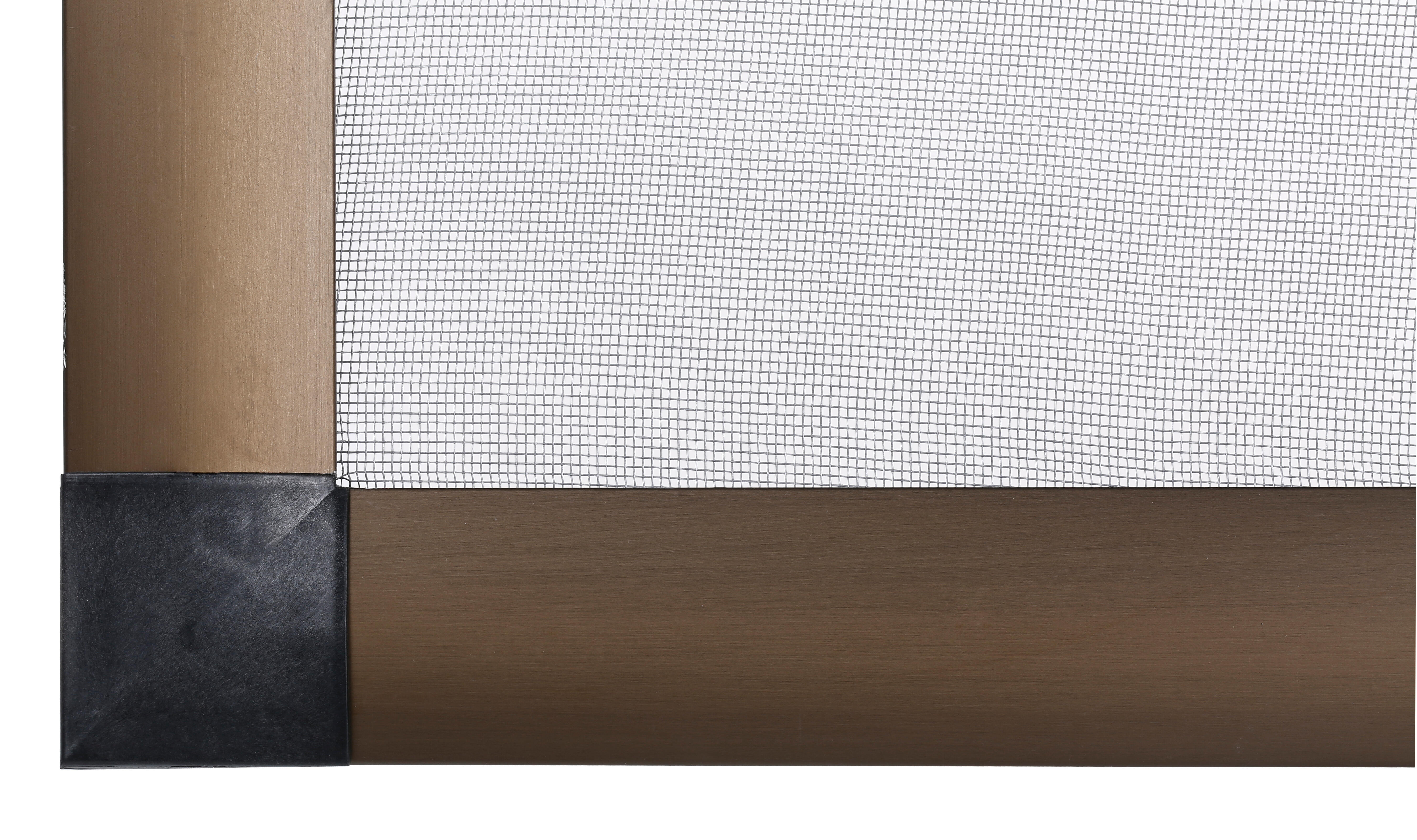 Mosquitera corredera 100x120cm aluminio recortable bronce para puerta tela fibra de vidrio - 9