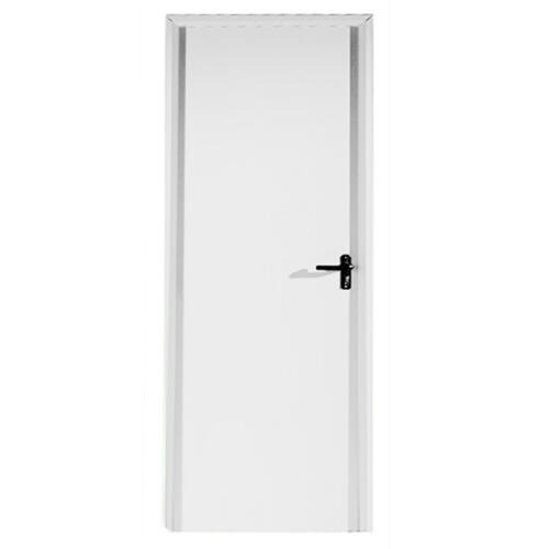 Puerta de trastero liso blanco con llave 1 punto de seguridad apertura izquierda 200x90cm