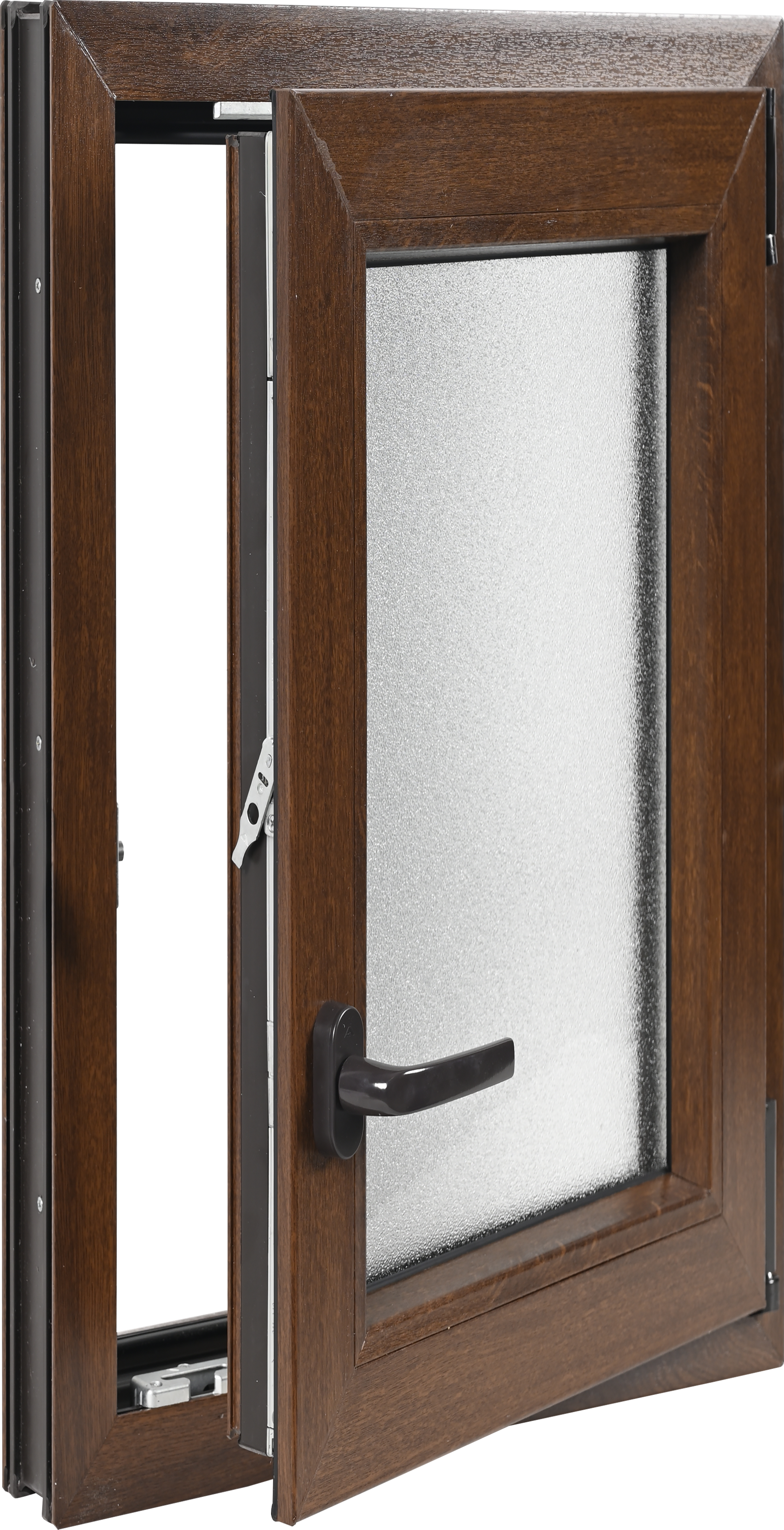Janela de PVC ARTENS OSCILOBATENTE 60X100CM NOGUEIRA DIREITA - 3