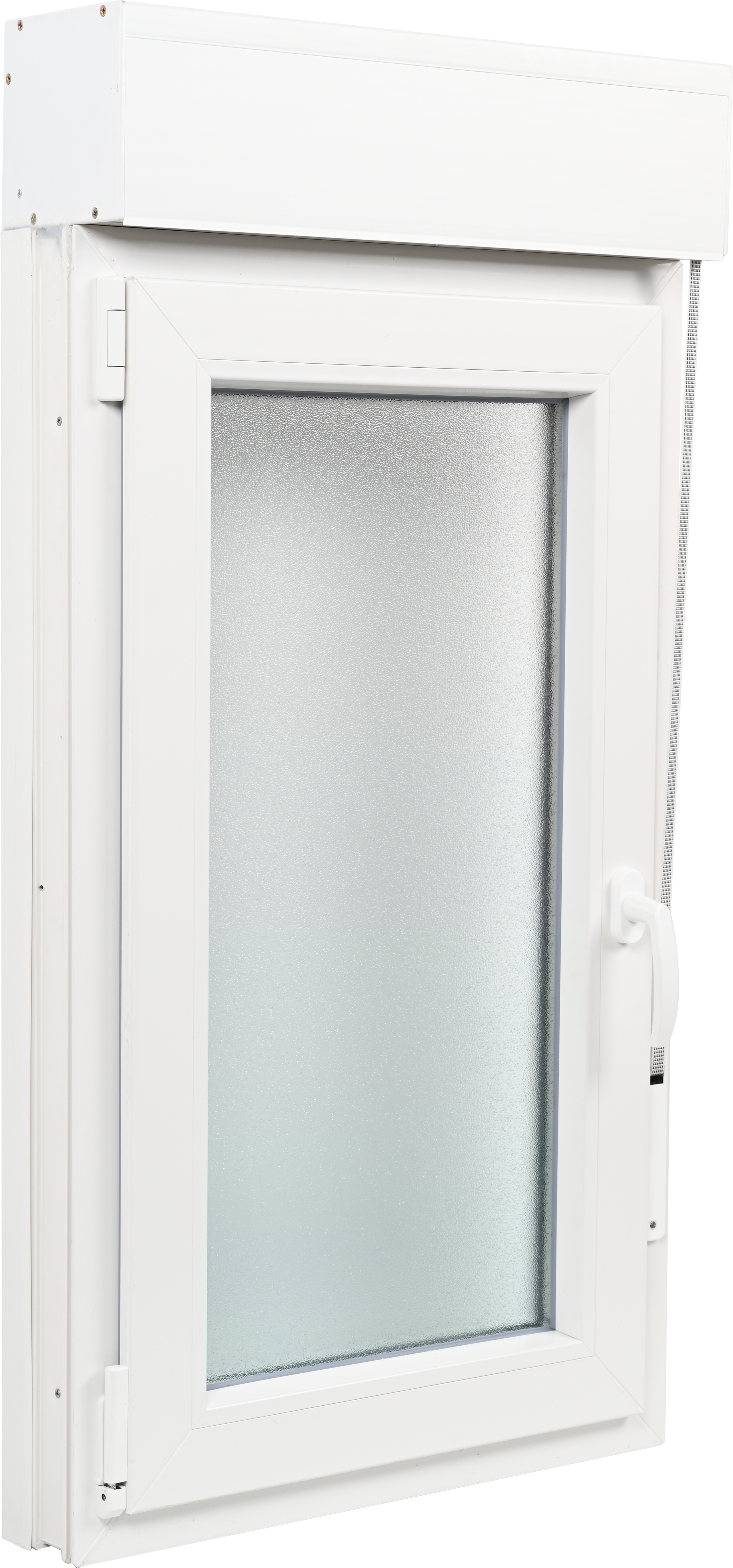 Ventana PVC blanca oscilobatiente con persiana de 60X115 cm - 2