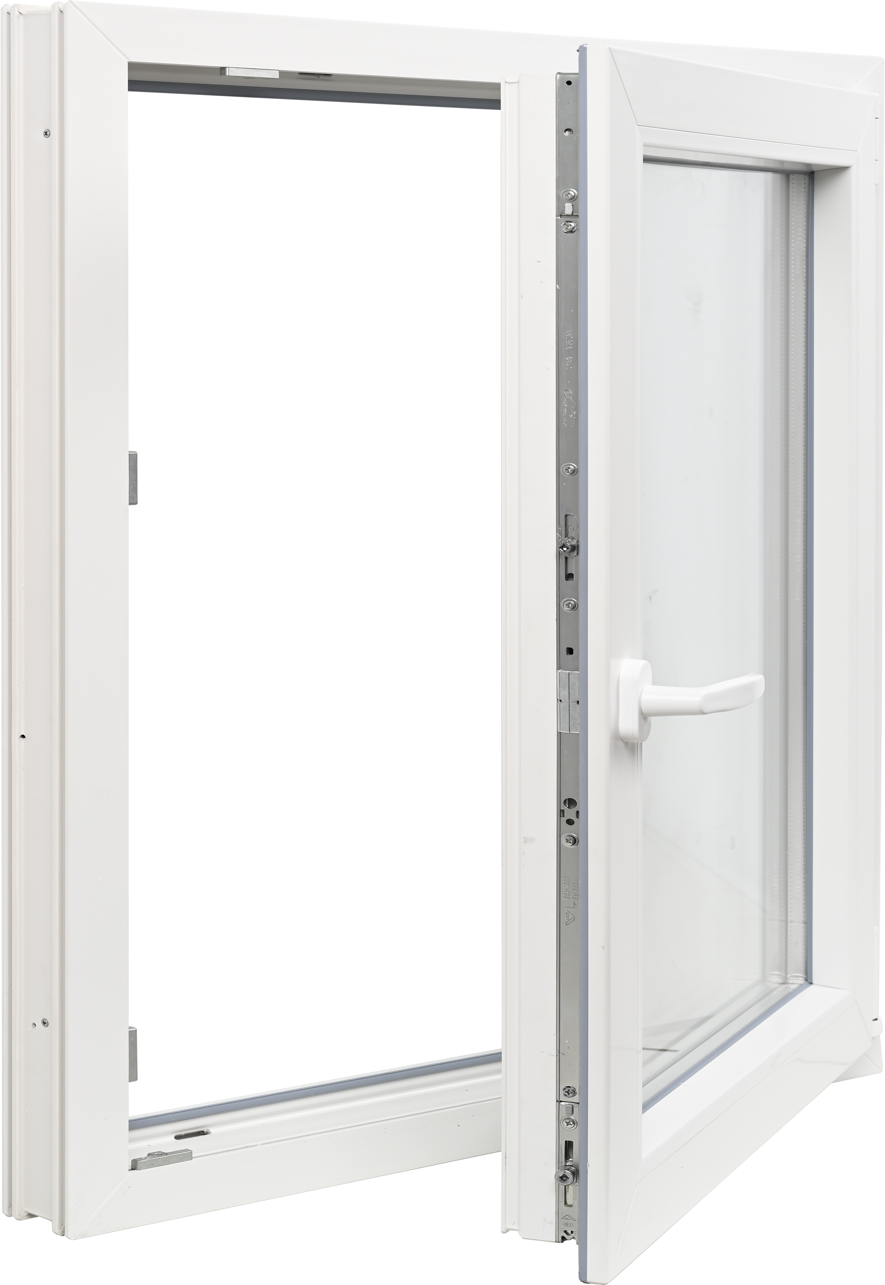 Ventana PVC blanca oscilobatiente 80X80 cm - 2