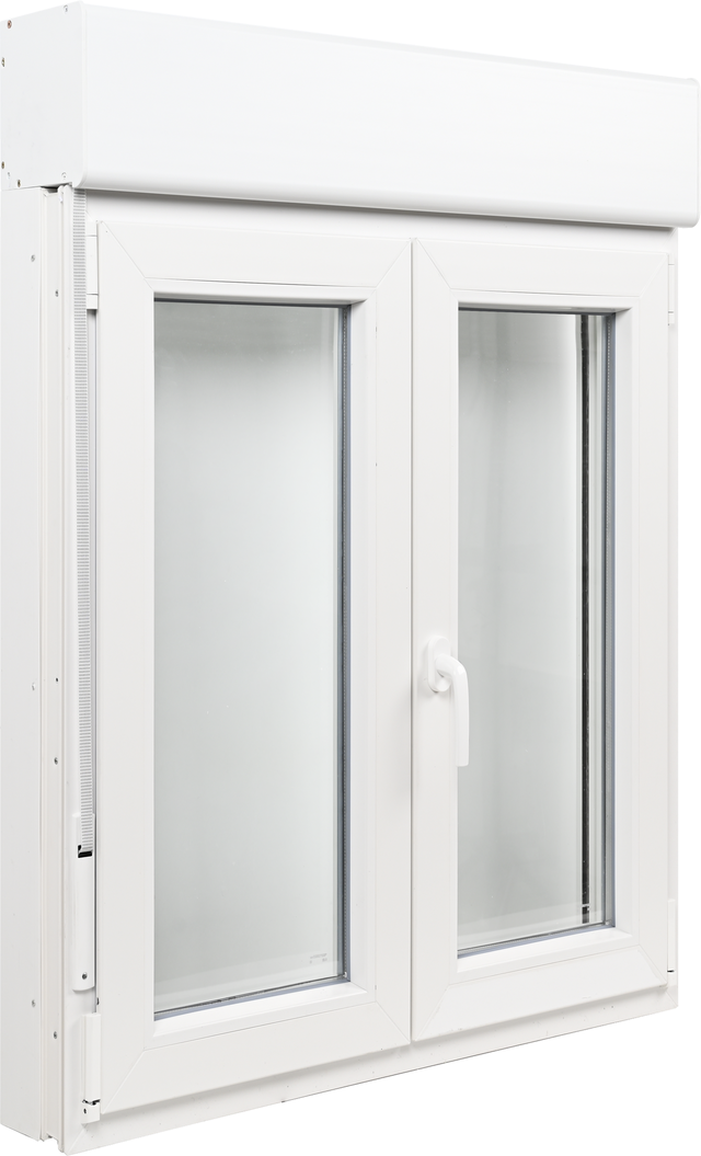 Janela de pvc ARTENS oscilobatente 100x139cm (para mosquiteira e com estore)