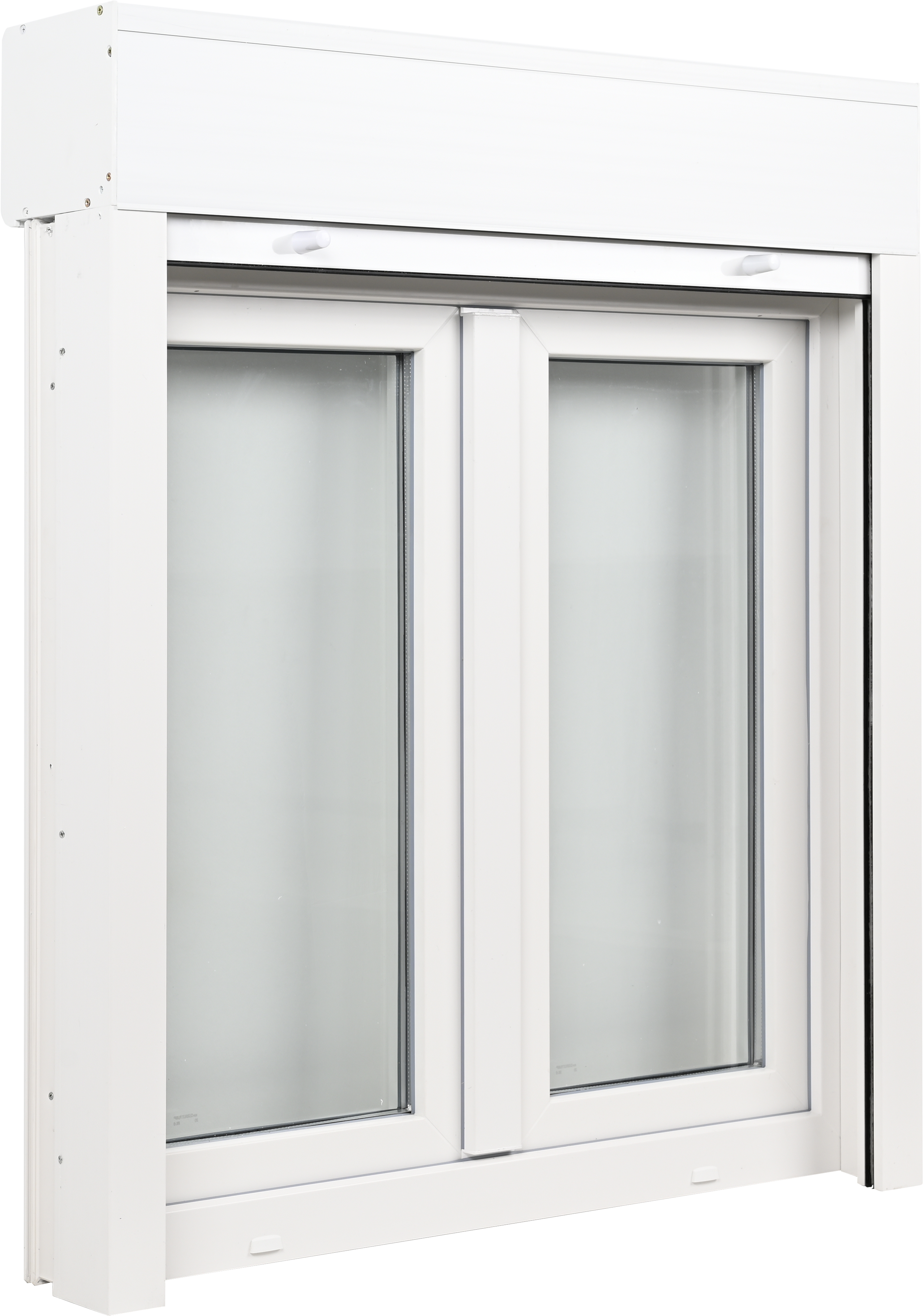 Ventana PVC ISOXA blanca oscilobatiente con persiana y guía de 100X119 cm - 3