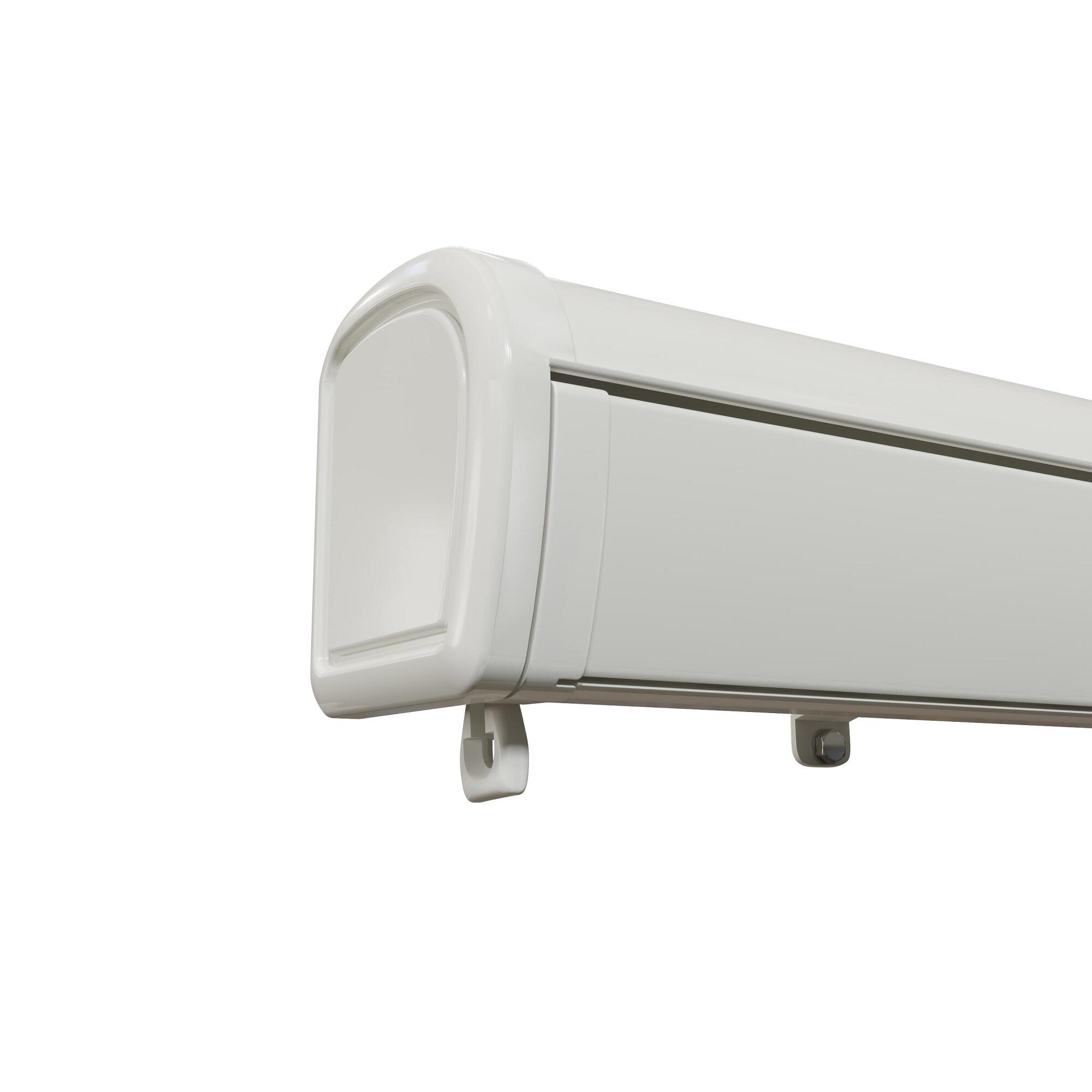 Toldo motorizado semi-caixa branco 3.95x3 m liso taupe Naterial Zefir - 5