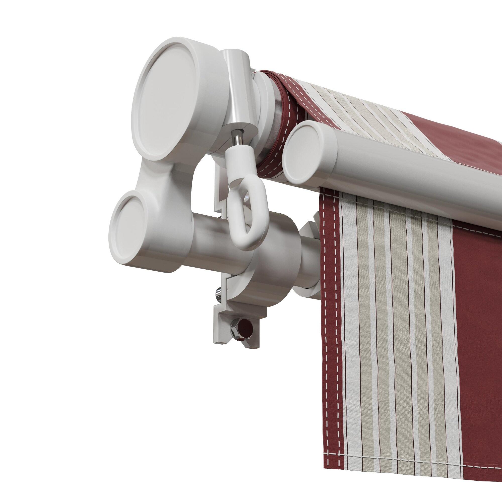 Toldo Calima brazo extensible manual blanco con tela granate 2.5x2 m - 6