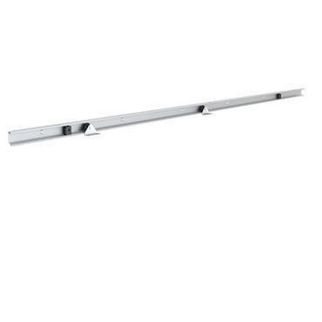 Guia puerta corredera acero gris Basic recortable fijación pared 180cm