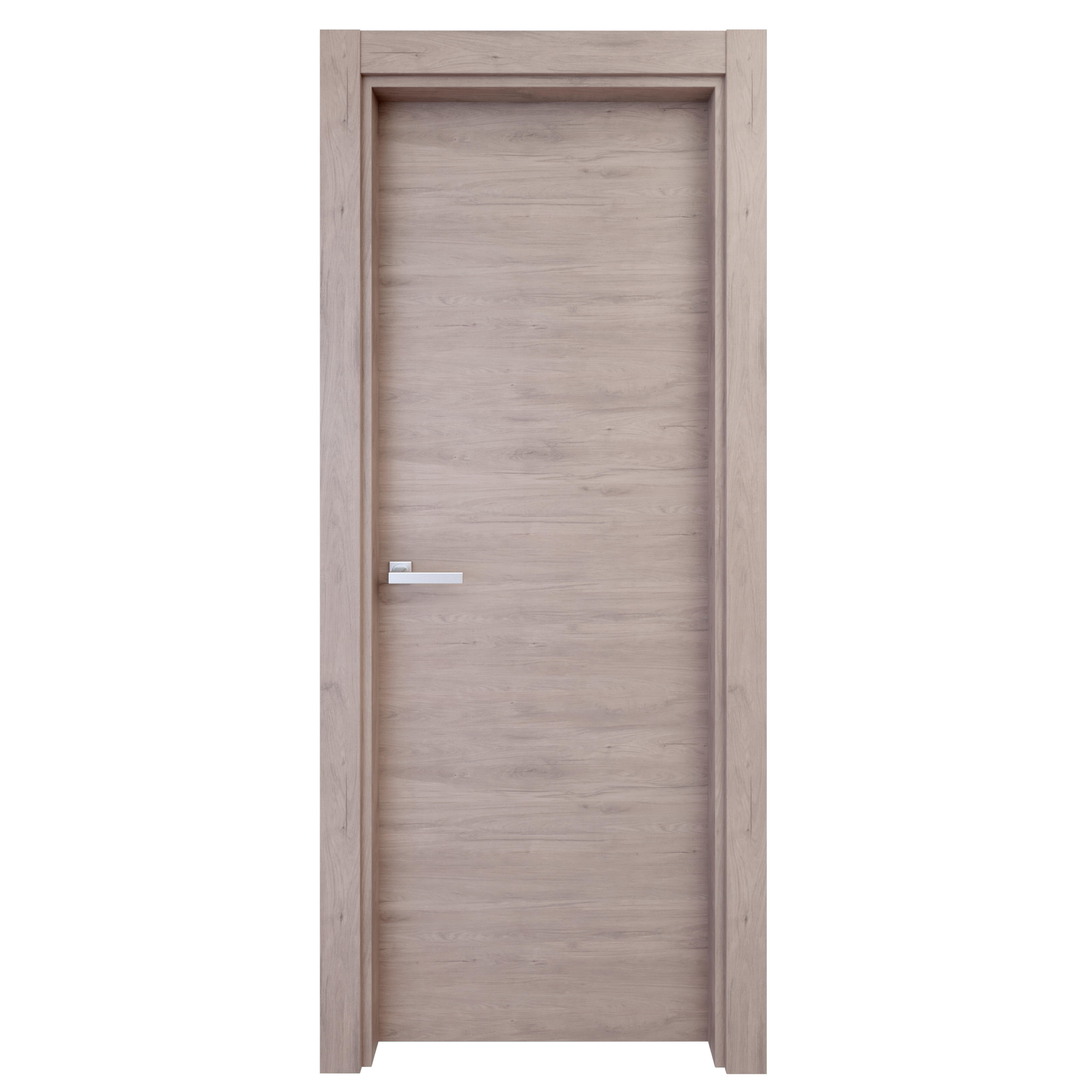 Puerta interior abatible oslo roble gris line apertura izda 13x 92.5cm