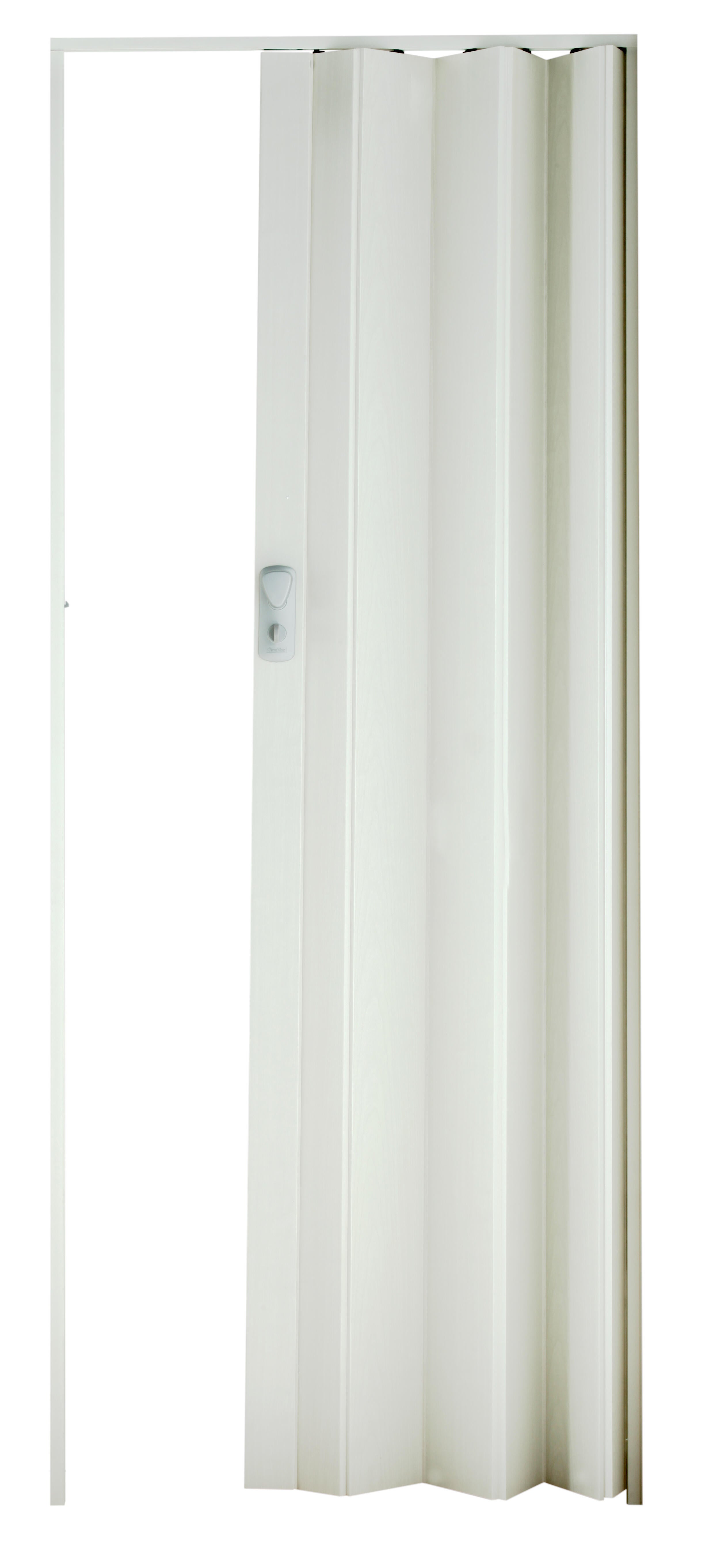 Puerta plegable de pvc roble blanco de 84xcm - 2