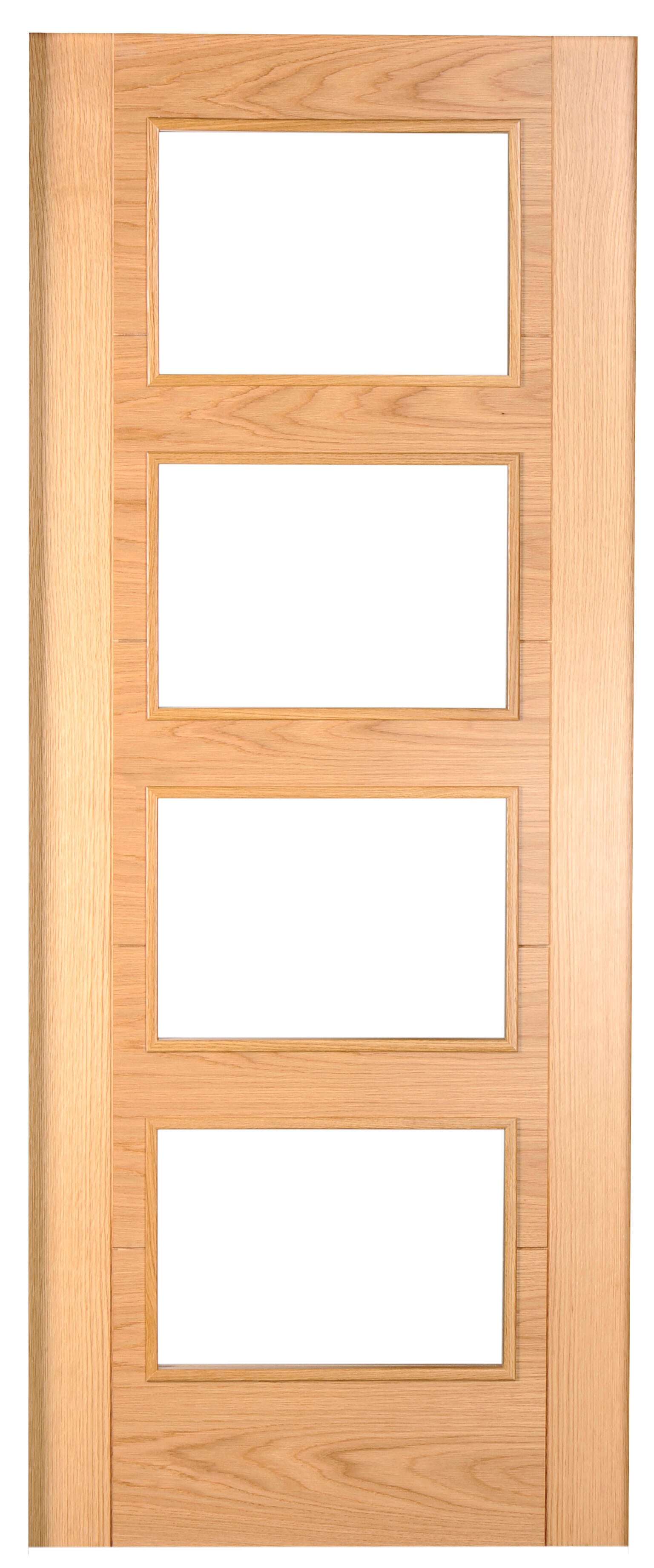 Puerta de interior corredera cristal noruega roble line 72.5 cm