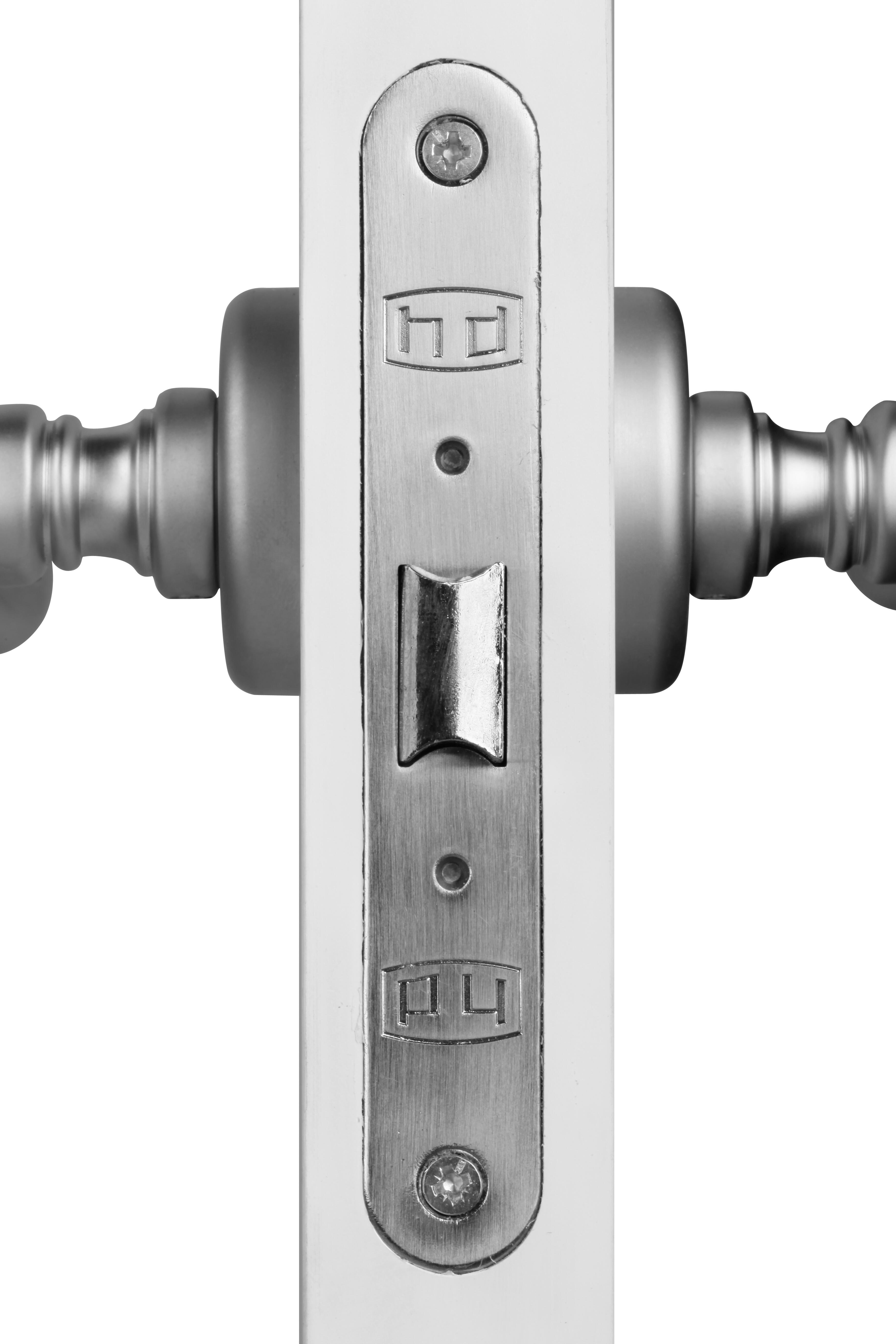 Puerta de interior abatible ciega maciza lacada Line Lucerna blanco apertura derecha cerco de 9x3 anchura 82.5cm - 8