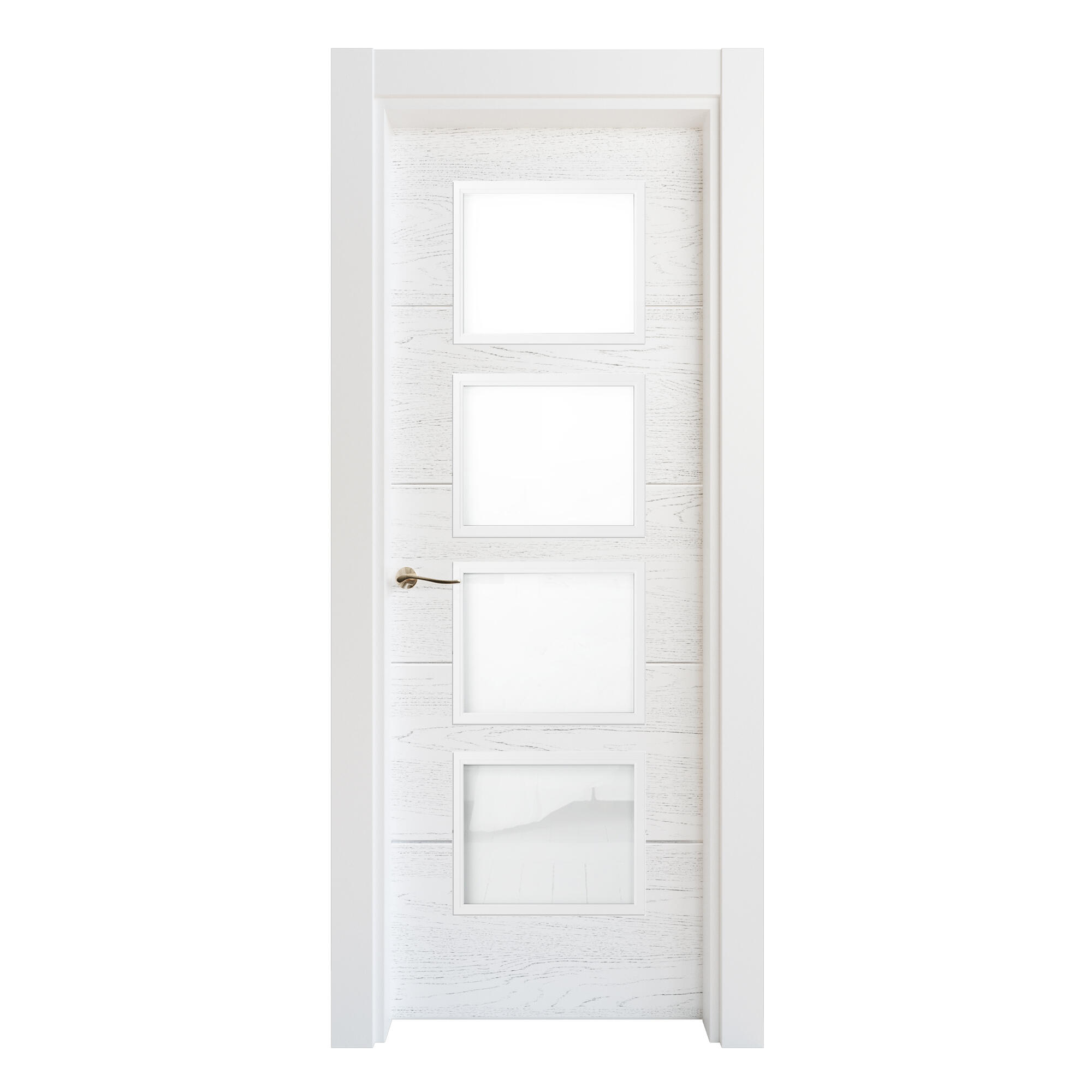 Puerta interior abatible lucerna blanco premium apertura dcha cristal 7x2 82.5cm
