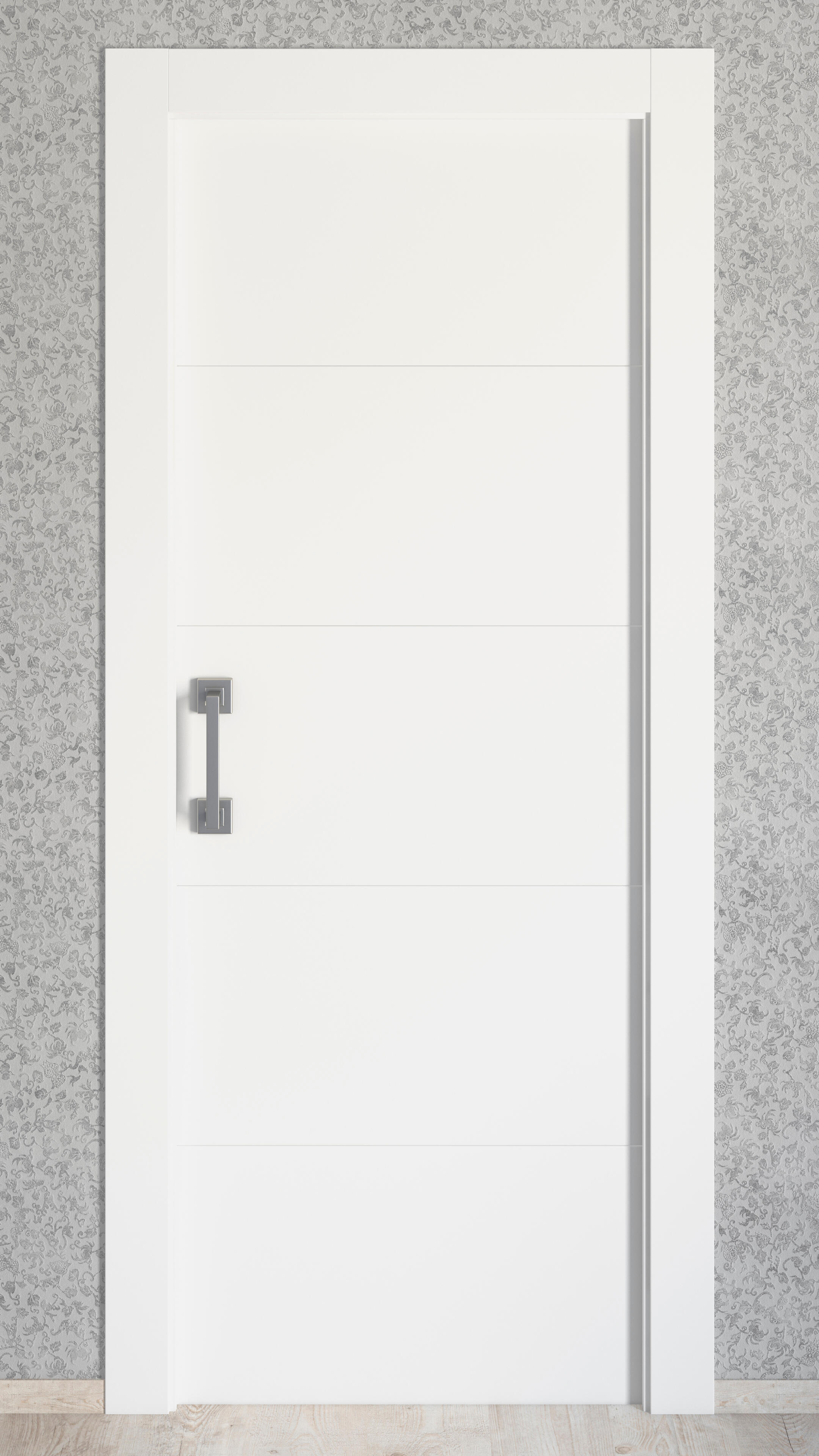 Puerta de interior corredera ciega maciza lacada Line Plus Lucerna anchura 72,5cm - 5