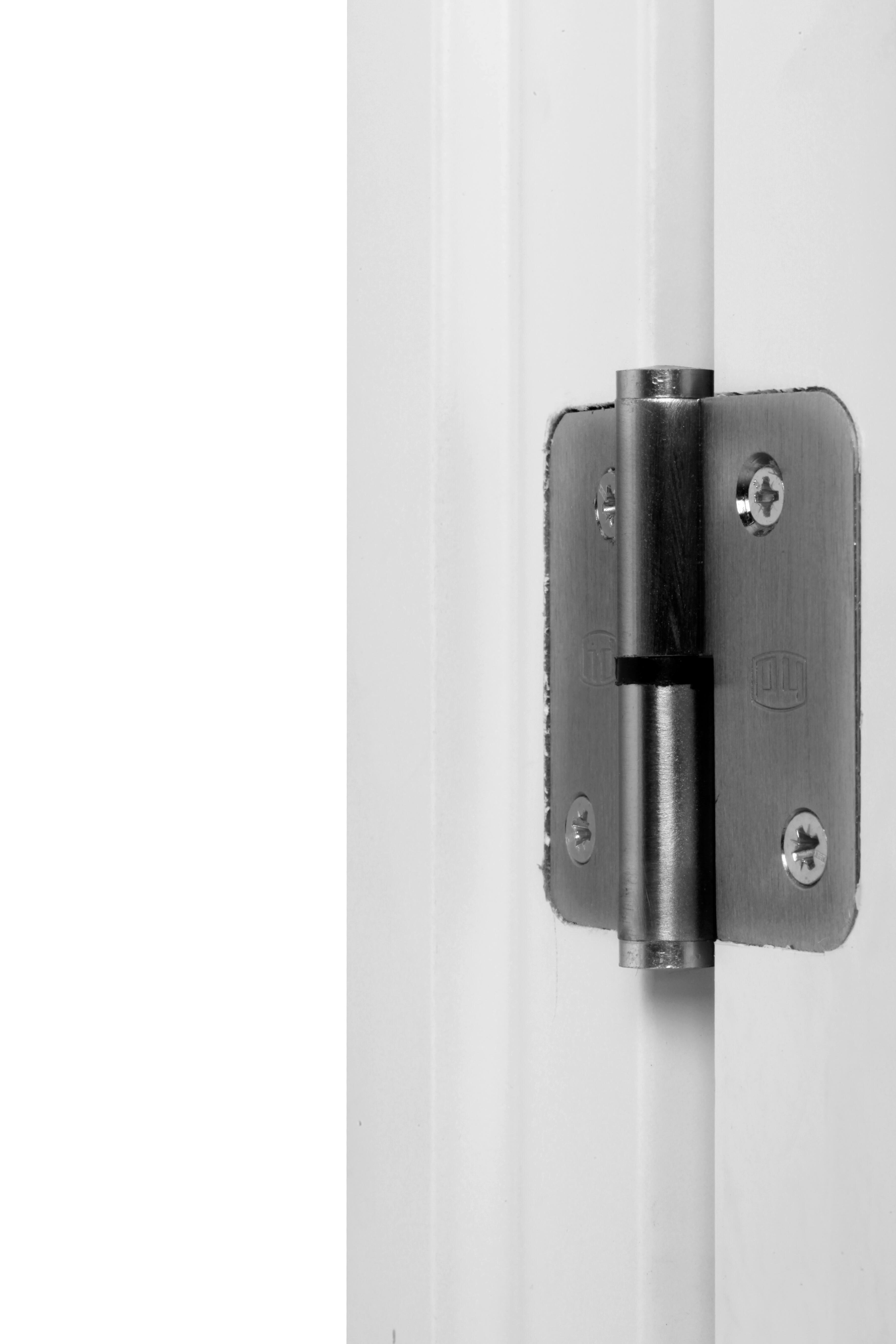 Puerta de interior abatible ciega maciza acabado lacado Line Plus Lucerna Blanco apertura izquierda cerco de 7x3 anchura 62.5 cm - 8