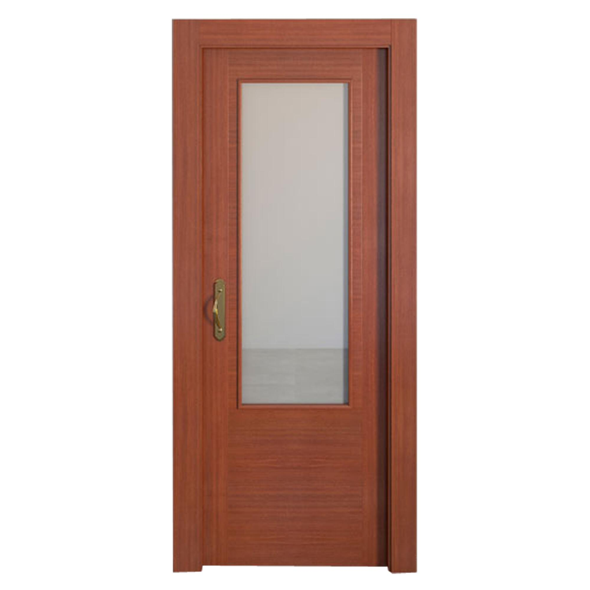 Puerta de interior corredera cristal niza sapelly line plus 82.5 cm