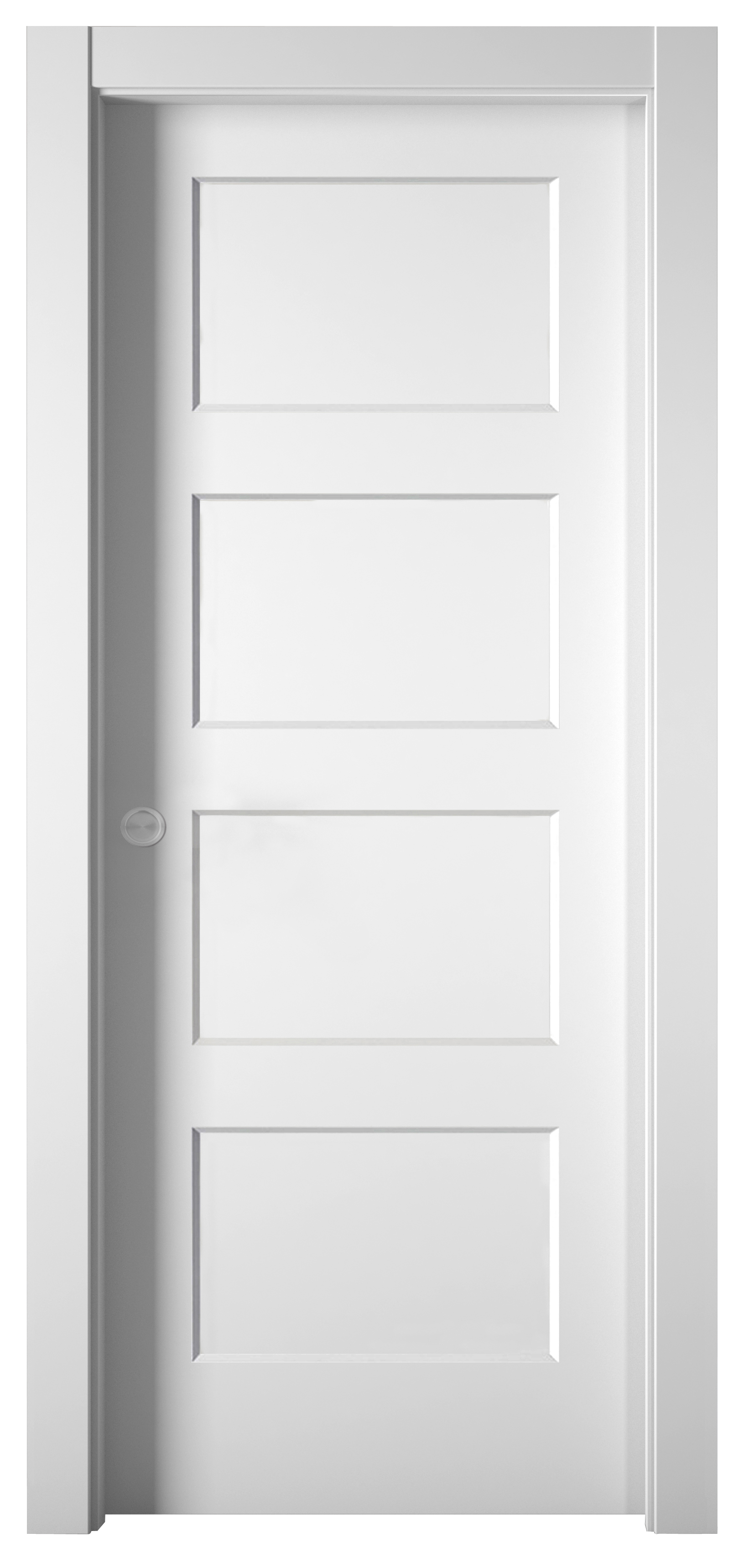 Puerta de interior corredera bosco blanco premium 72.5 cm