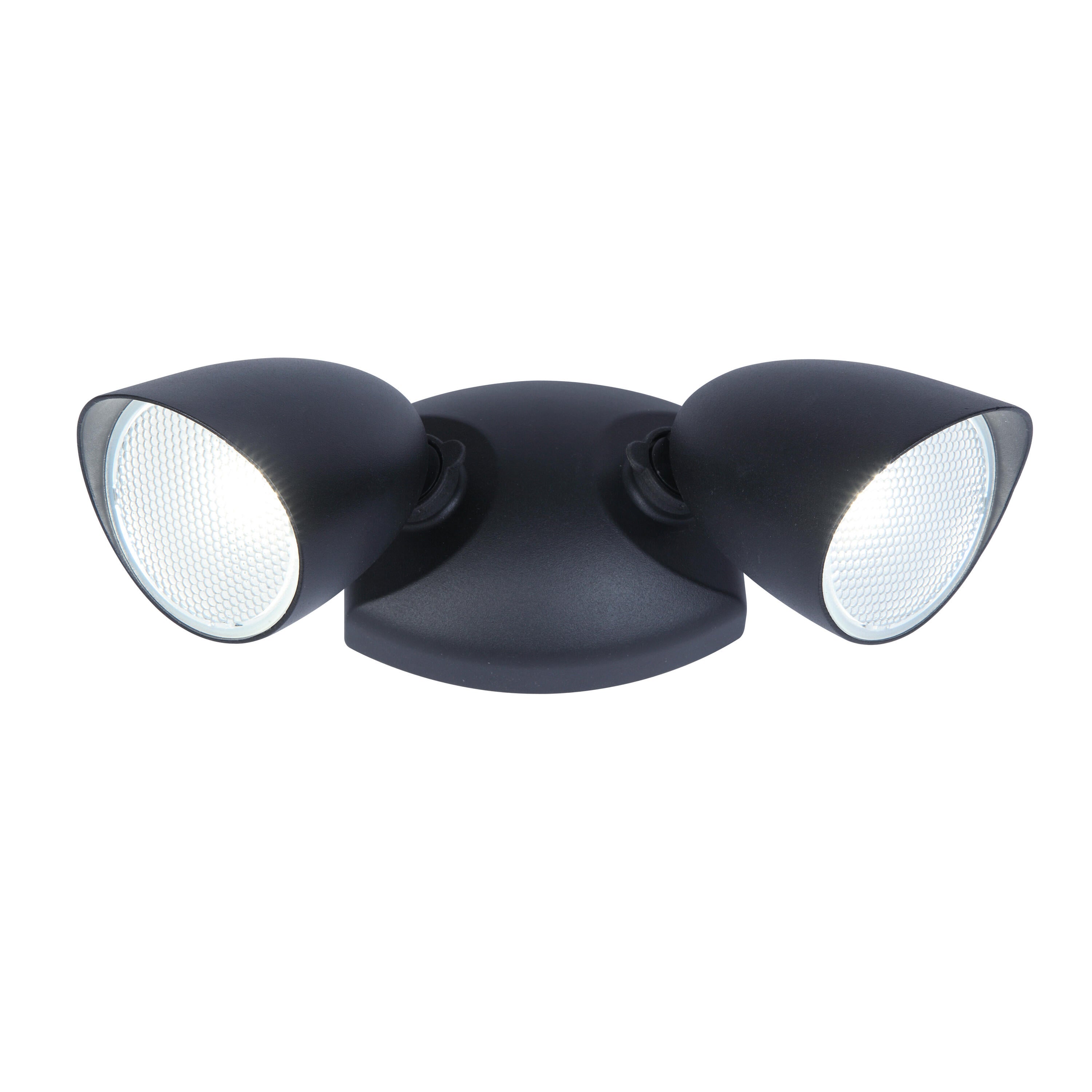 Applique LED moderno da esterno Deltona doppia luce nero IP54, INSPIRE - 8