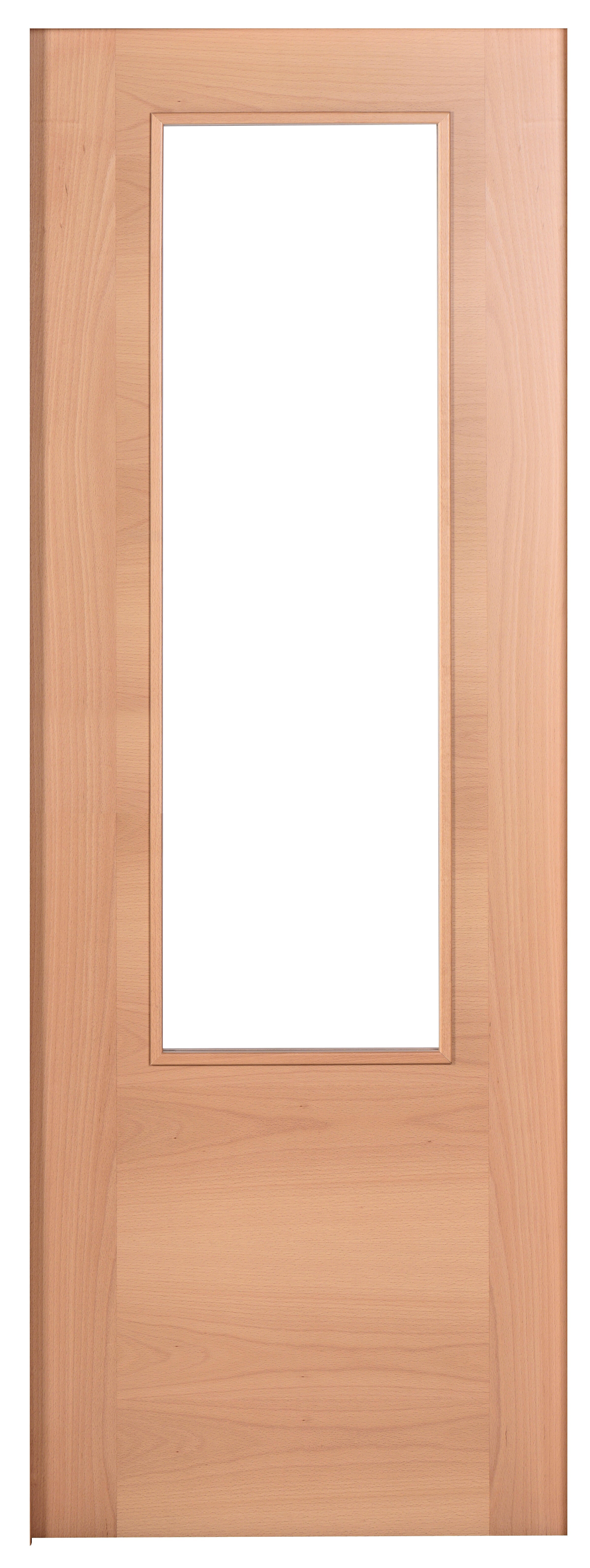 Puerta interior corredera niza haya line plus uñero y condena cristal 82.5cm