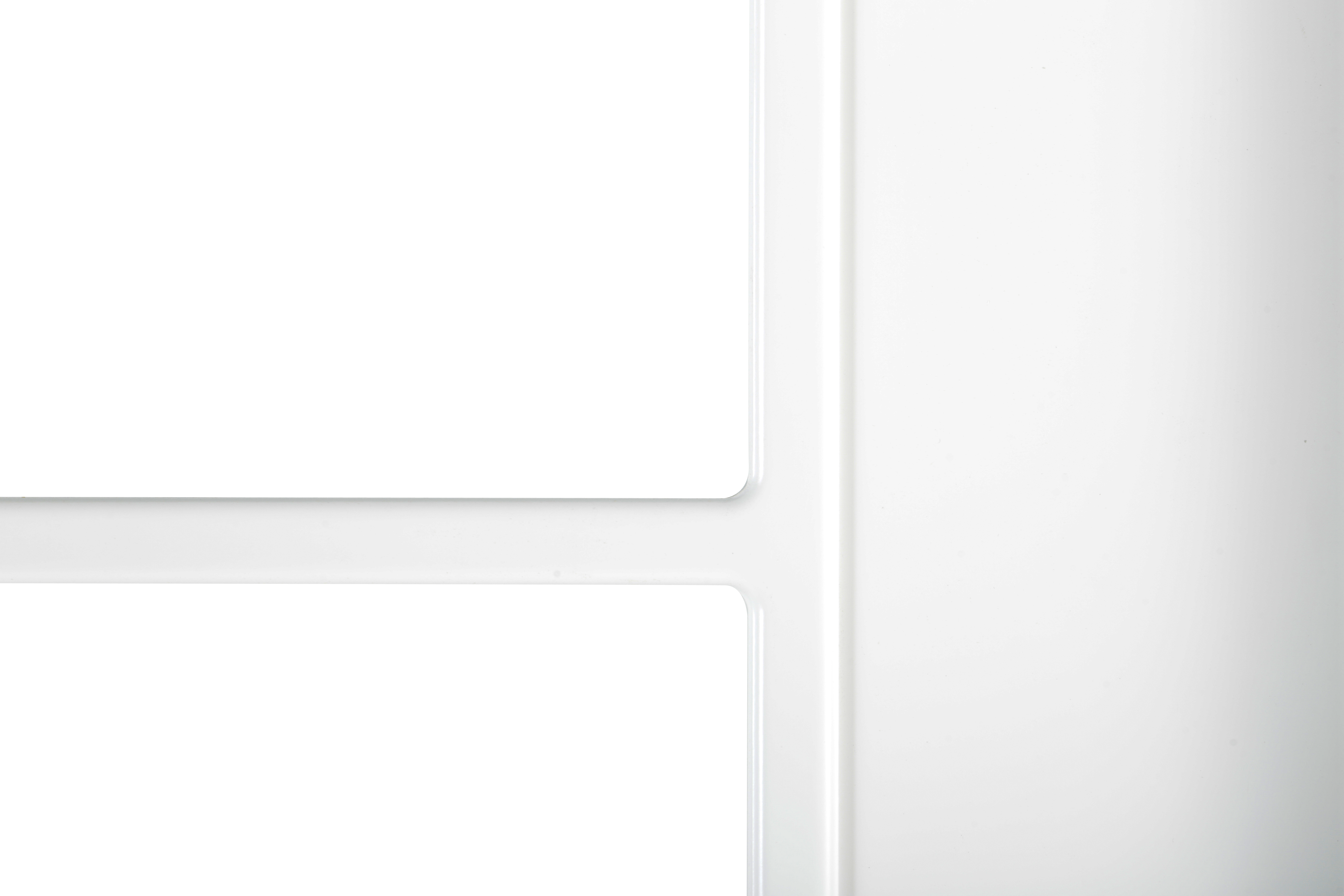 Puerta de interior abatible con cristal maciza lacada Line Plus Marsella blanco apertura derecha cerco de 7x3 anchura 82.5cm - 15