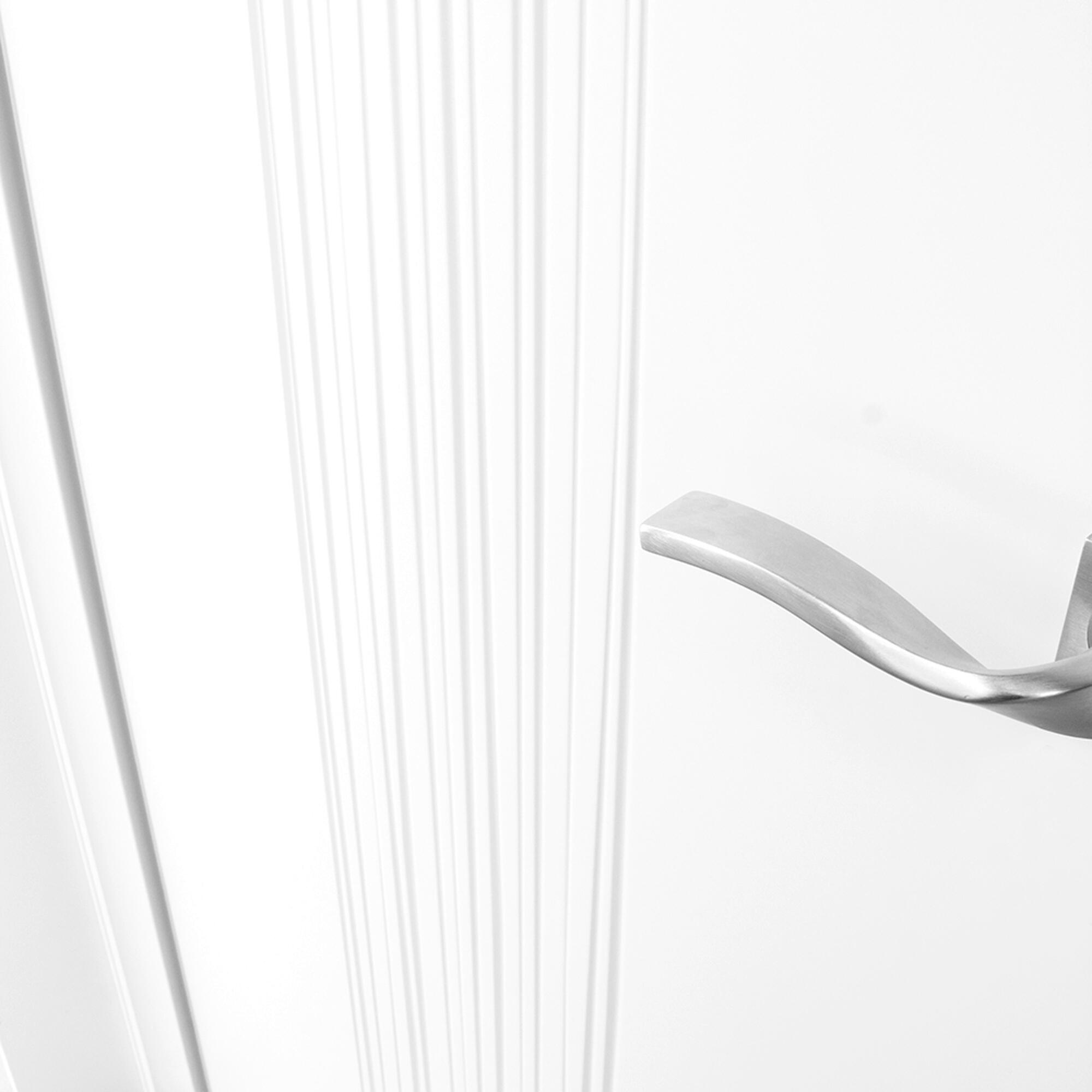 Puerta de interior abatible ciega maciza lacada Premium Quevedo blanco apertura derecha cerco de 7x3 anchura 82.5cm - 11