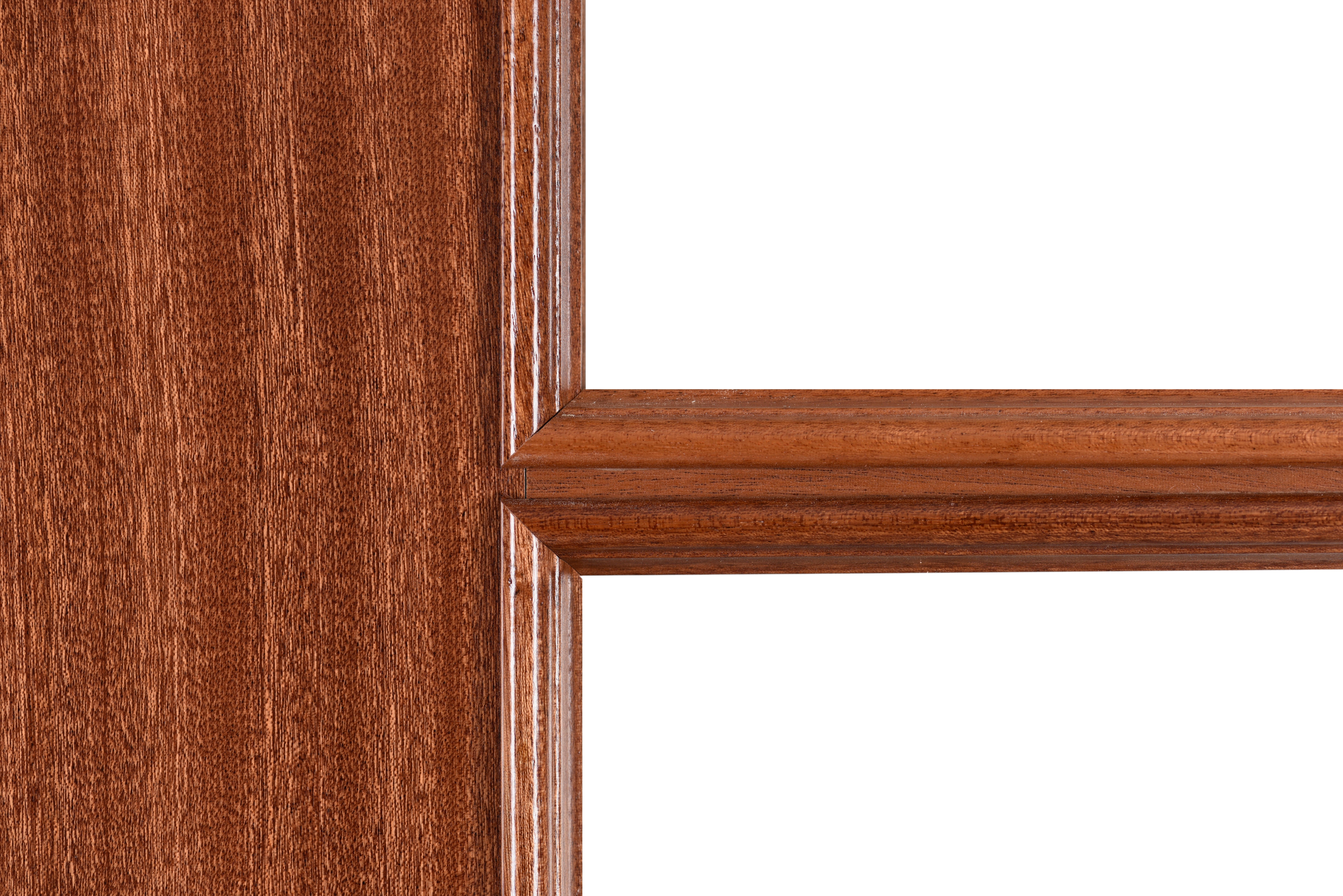 Puerta de interior abatible vidriera con cristal incluido maciza acabado barnizado Line Plus Atenas Sapelly apertura derecha cerco de 7x3 anchura 72.5 cm - 10