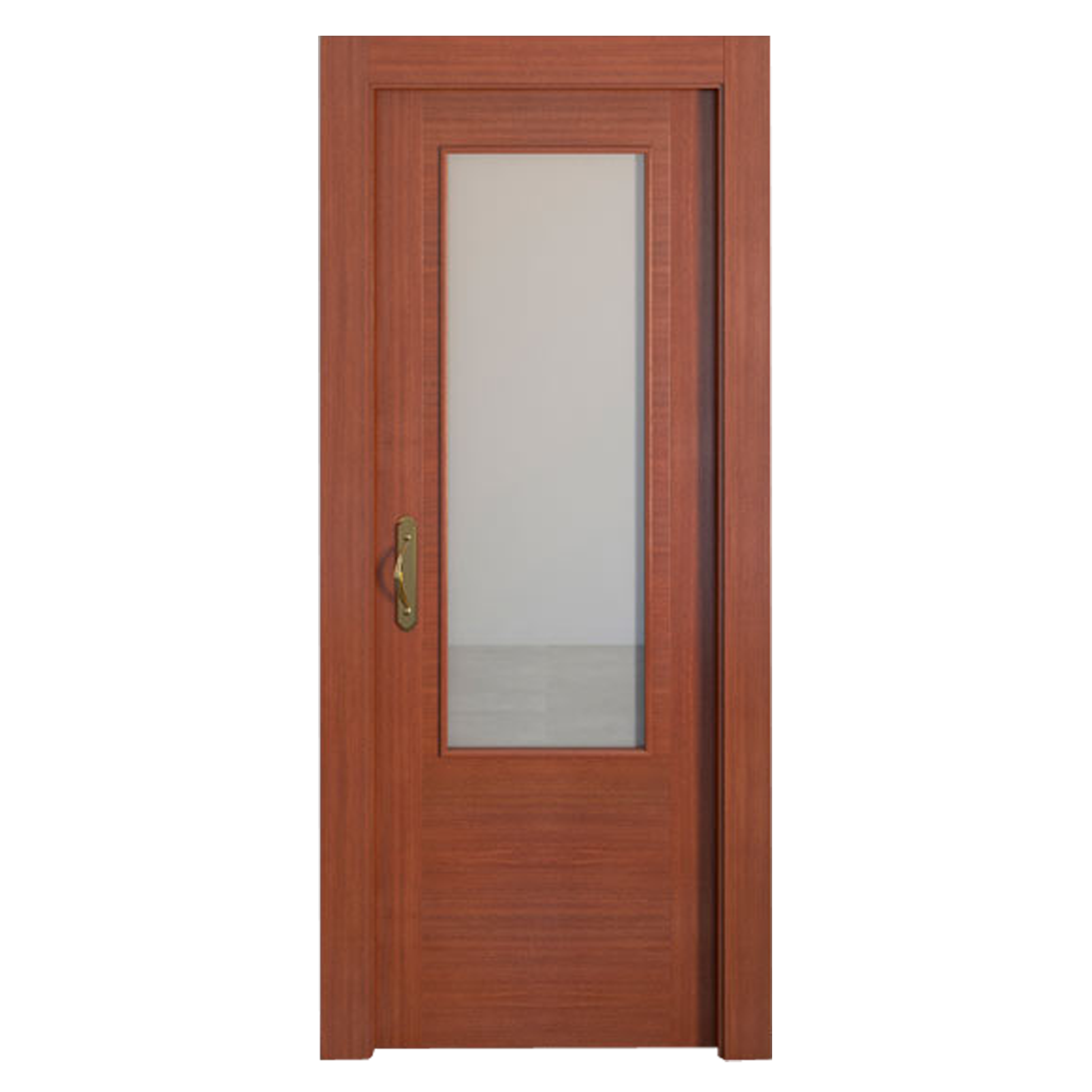 Puerta de interior corredera cristal niza sapelly line plus 72.5 cm