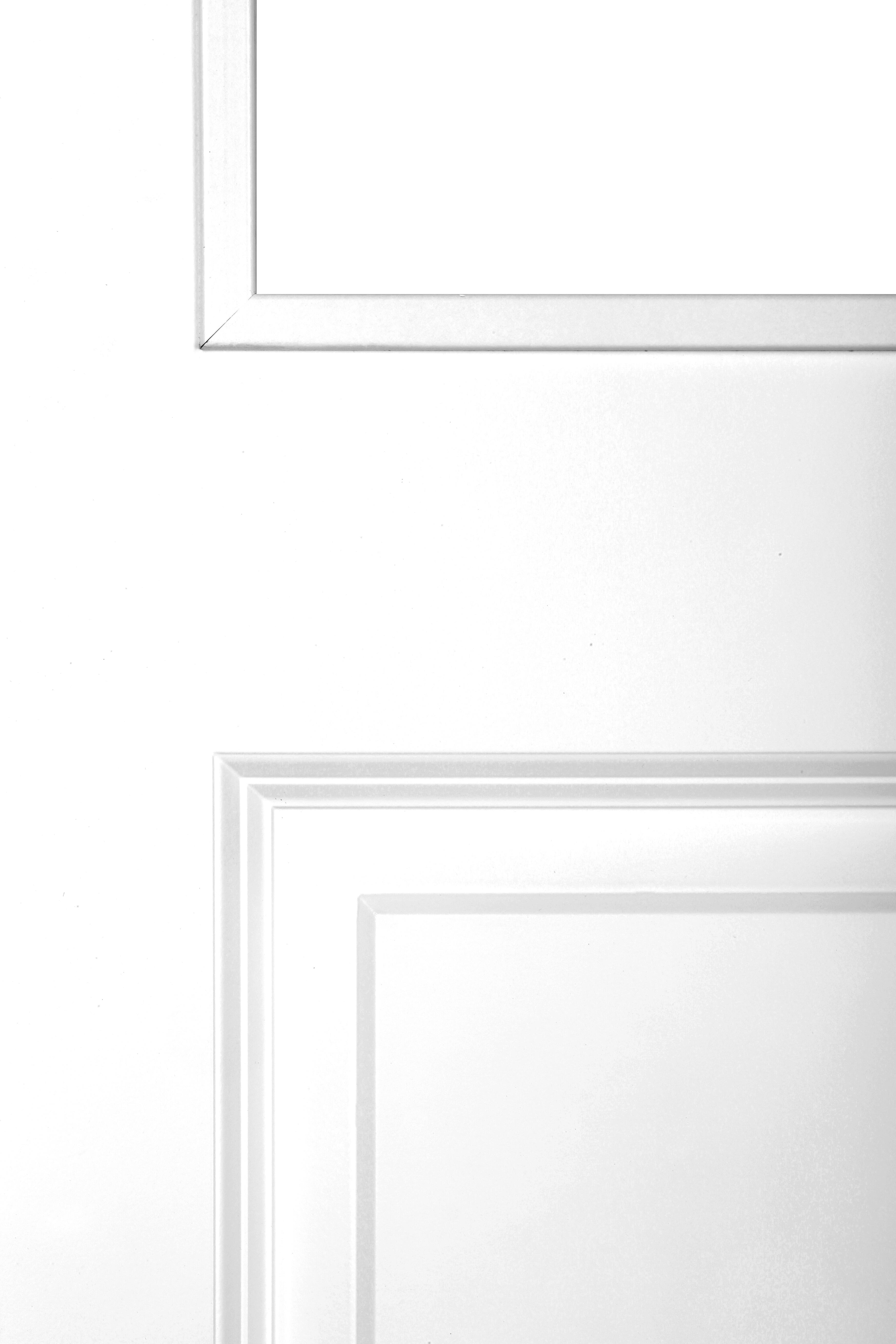 Puerta de interior corredera ciega hueca lacada Aero Bonn blanco anchura 82,5cm - 4