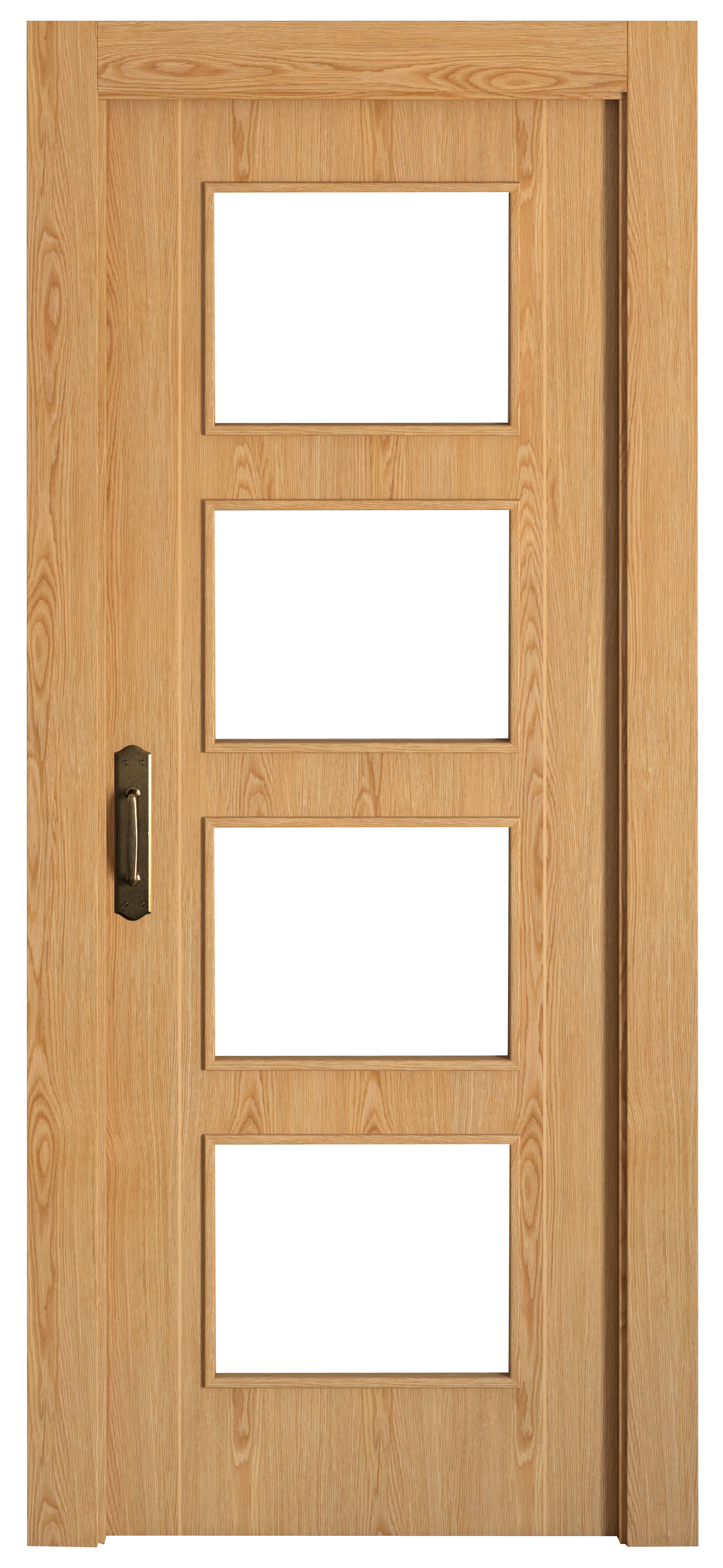 Puerta de interior corredera cristal sidney roble line plus uñero+condena 82.5cm