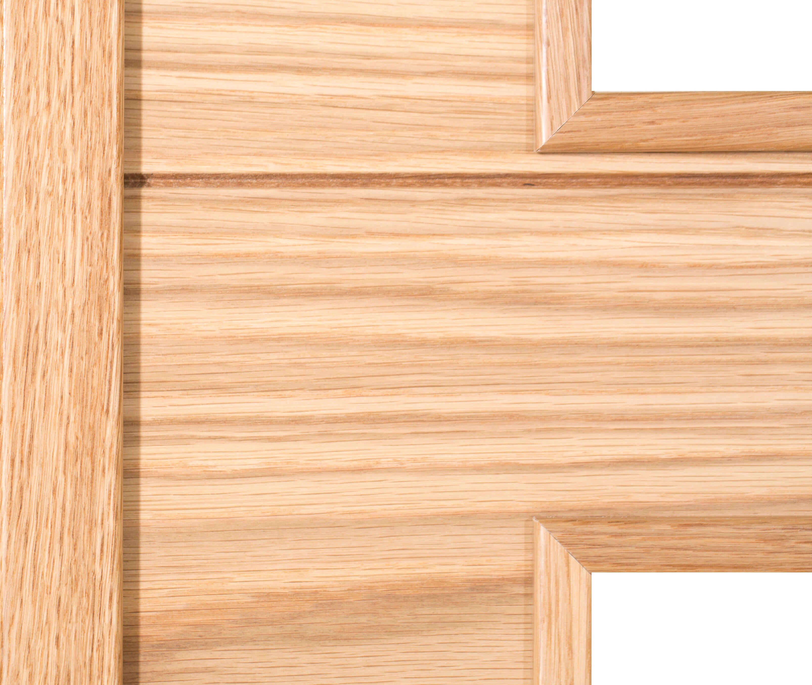 Puerta de interior corredera con cristal maciza barnizada Line Plus Viena roble con uñero anchura 82,5cm - 7