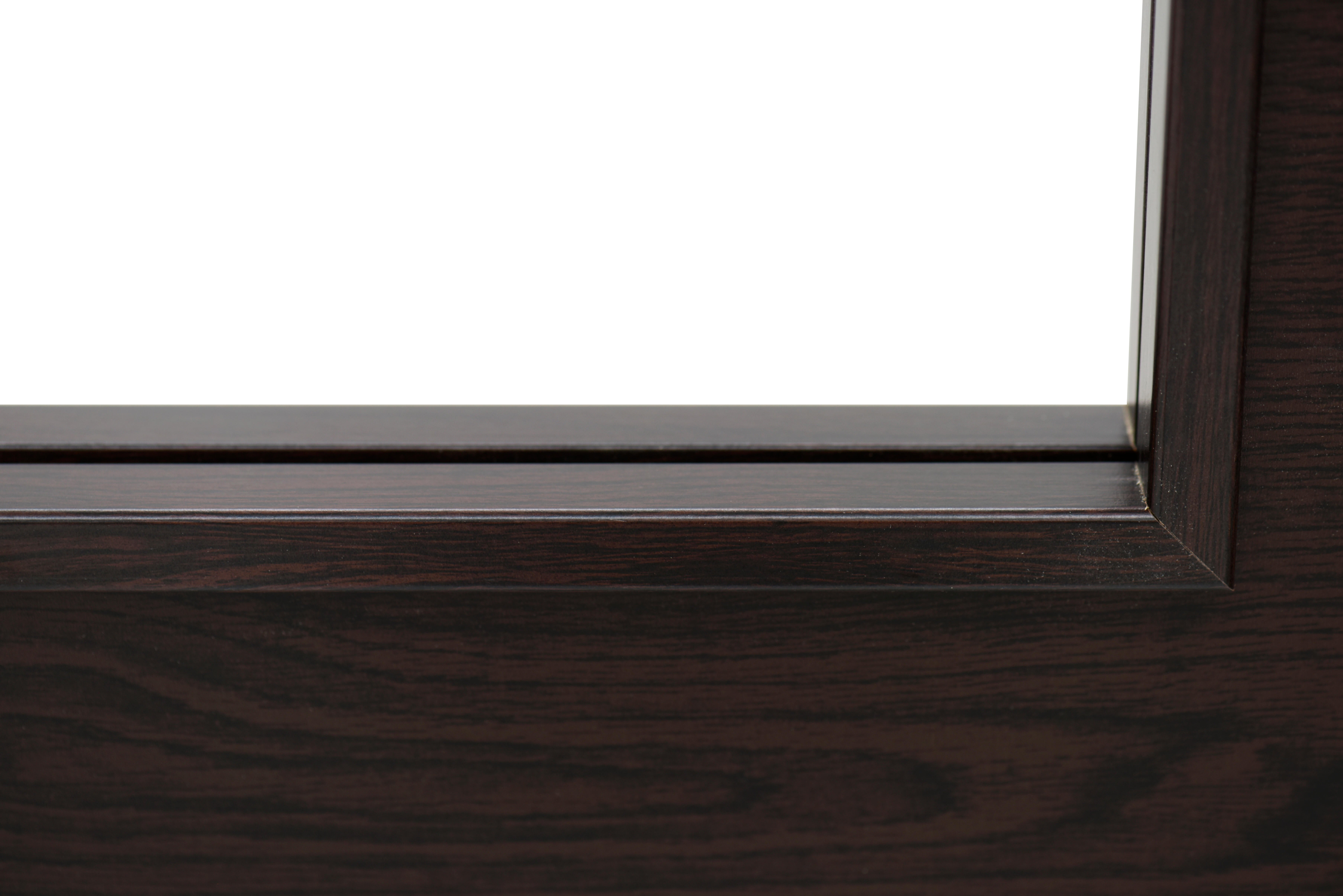 Puerta de interior abatible doble vidriera con cristal incluido hueca acabado Impresion digital  Basic Canarias Wengué apertura izquierda cerco de 7x3 anchura 125 cm - 10