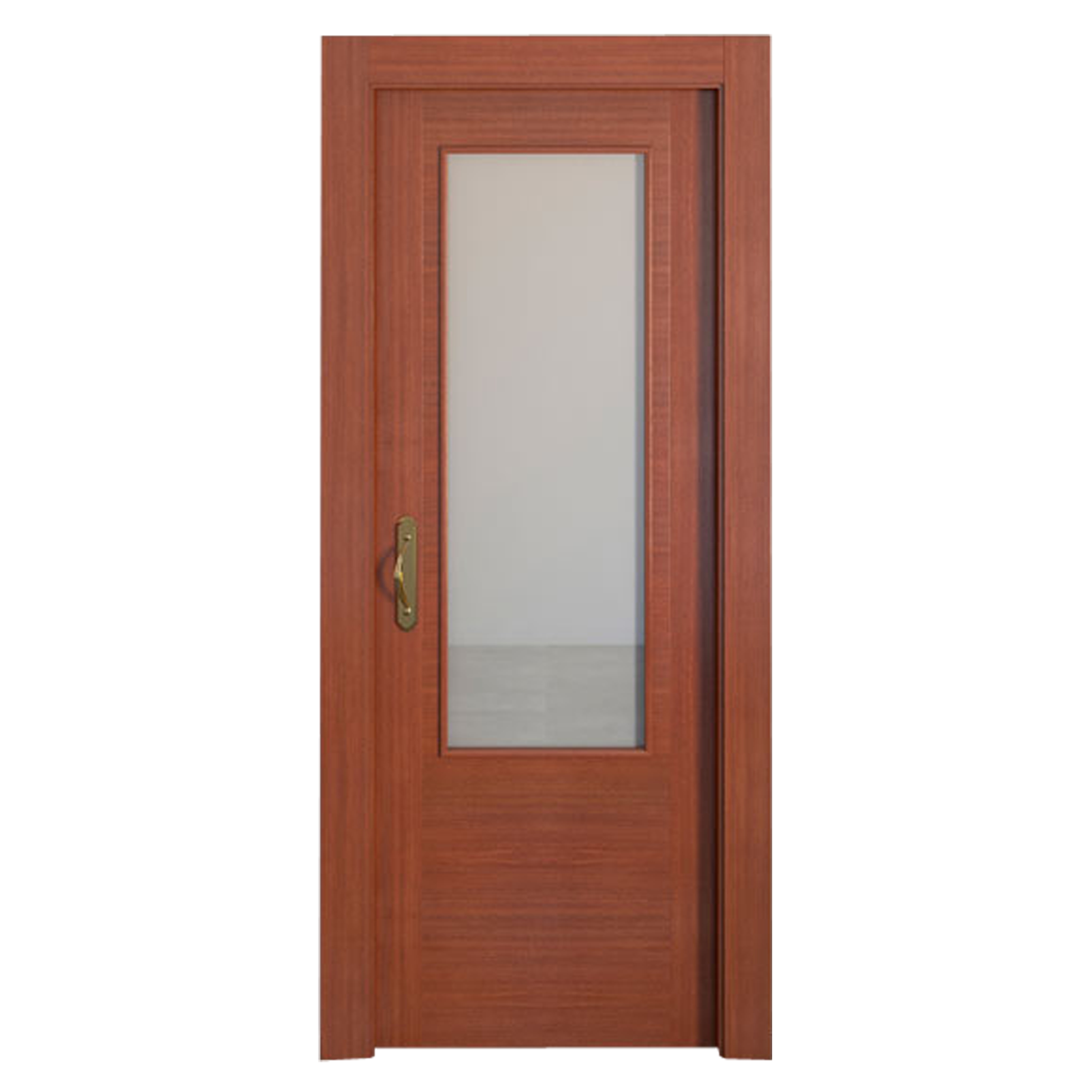 Puerta de interior corredera cristal niza sapelly line plus 62.5 cm