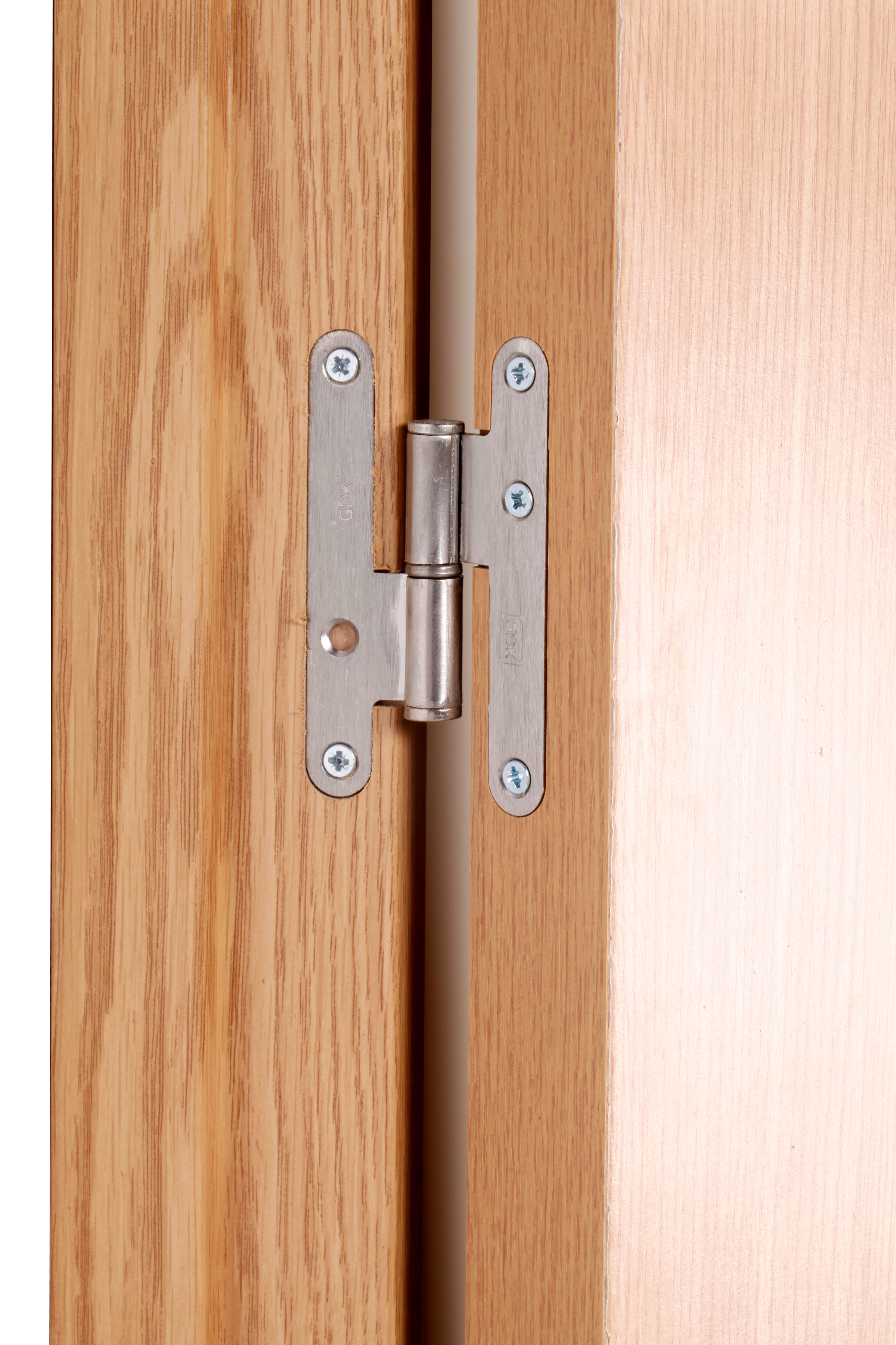 Puerta de interior abatible ciega hueca impresa Basic Canarias roble apertura derecha cerco de 7x3 anchura 82.5cm - 7