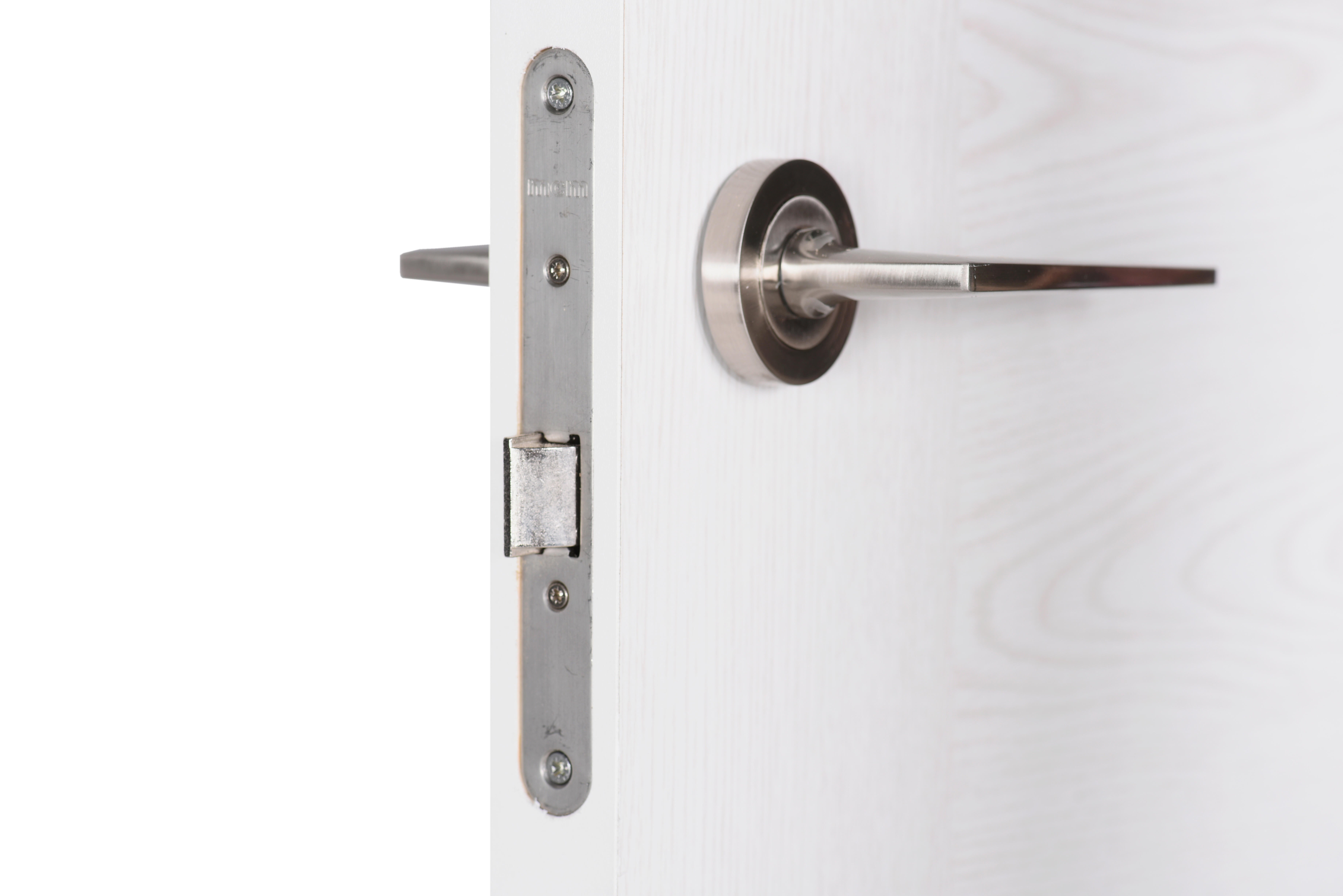 Puerta de interior abatible doble vidriera con cristal incluido hueca acabado Impresion digital  Basic Canarias Blanco apertura derecha cerco de 7x3 anchura 125 cm - 3