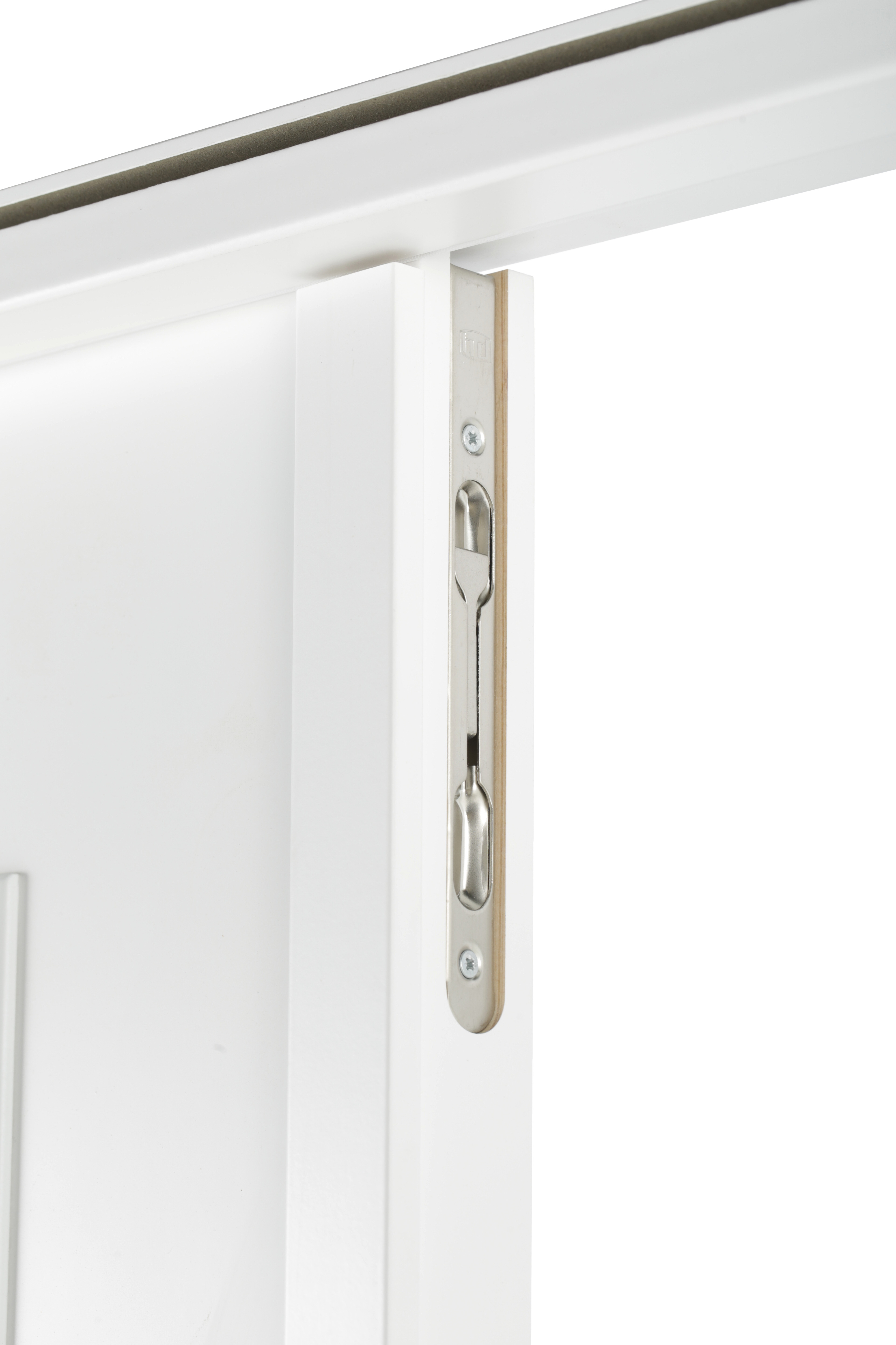 Puerta de interior abatible con fijo cristal maciza lacada Line Plus Marsella blanco apertura derecha cerco de 7x3 anchura 115cm - 16