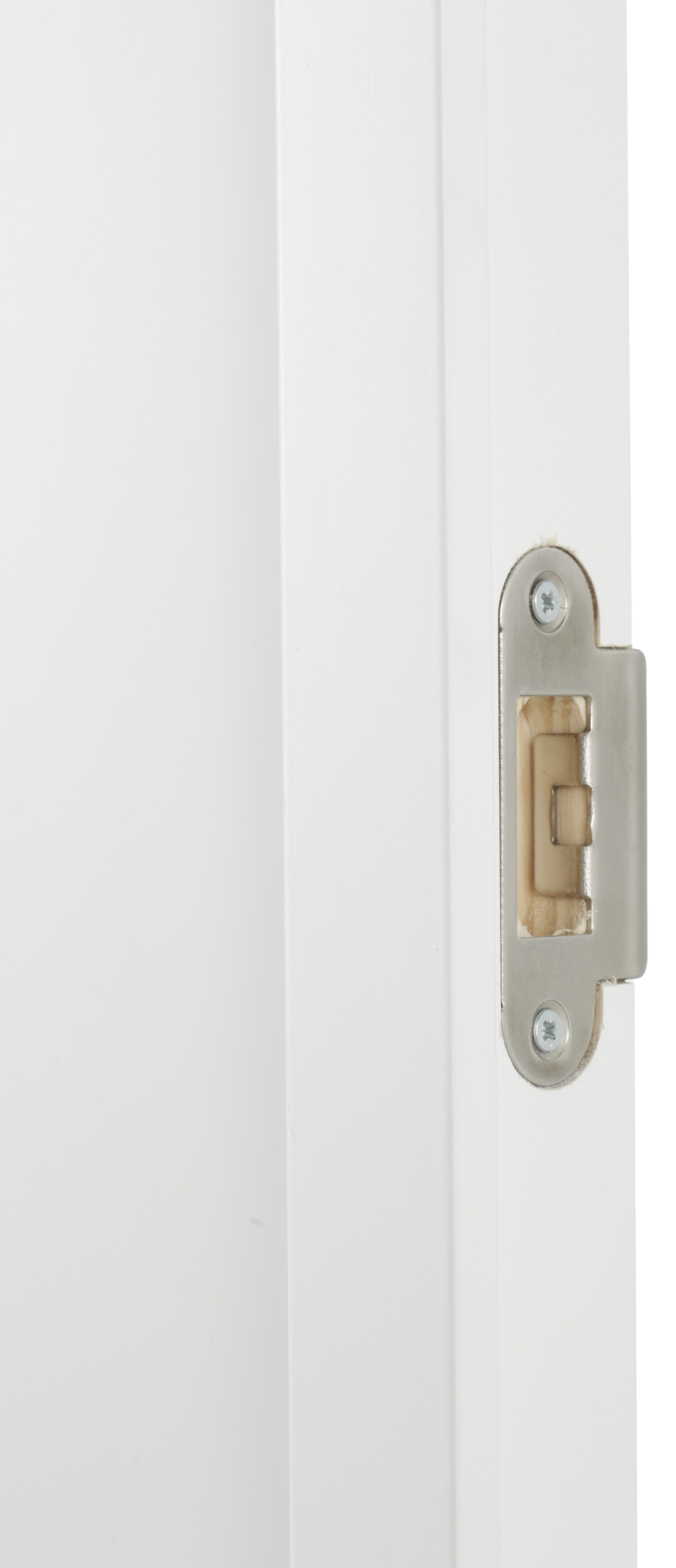 Puerta de interior abatible doble con cristal maciza lacada Line Plus Marsella blanco apertura izquierda cerco de 7x2 anchura 125cm - 10