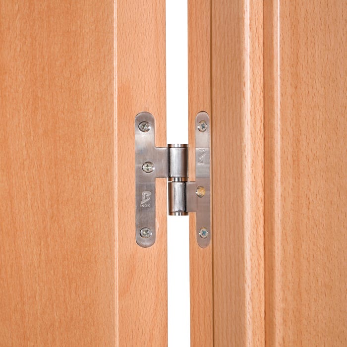 bisagra puerta abatible en níquel 